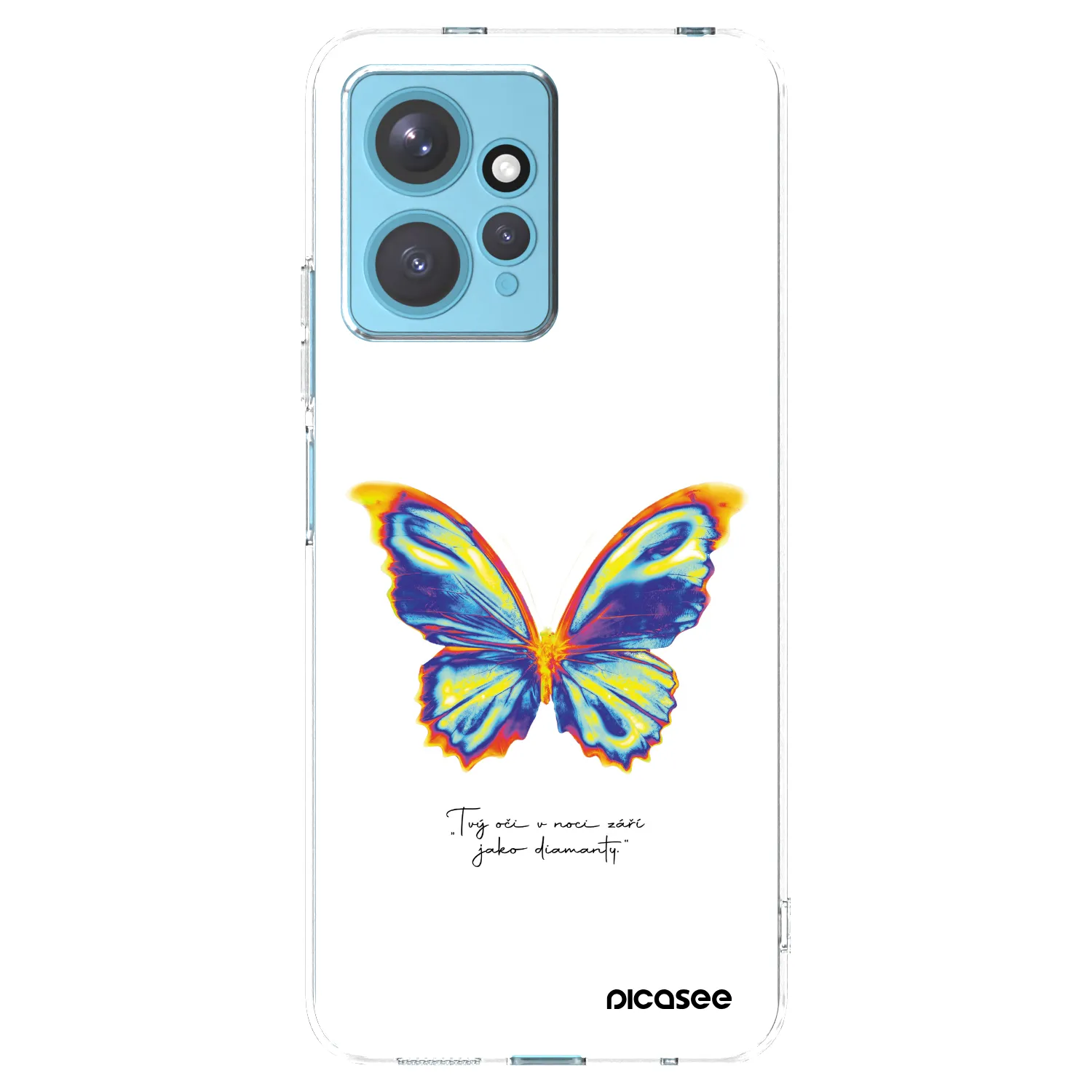 Picasee silikonowe przeźroczyste etui na Xiaomi Redmi Note 12 4G - Diamanty White
