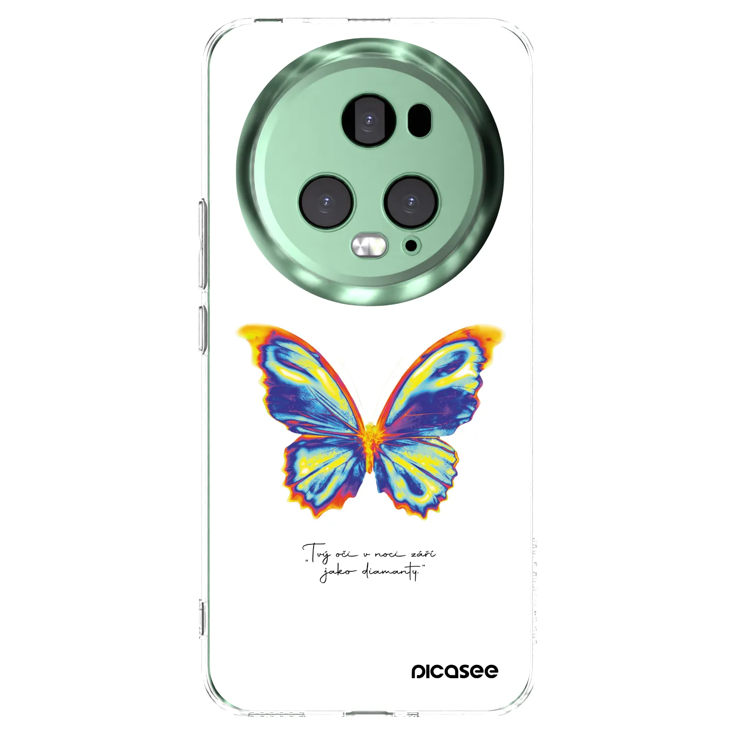 Picasee silikonowe przeźroczyste etui na Honor Magic5 Pro - Diamanty White