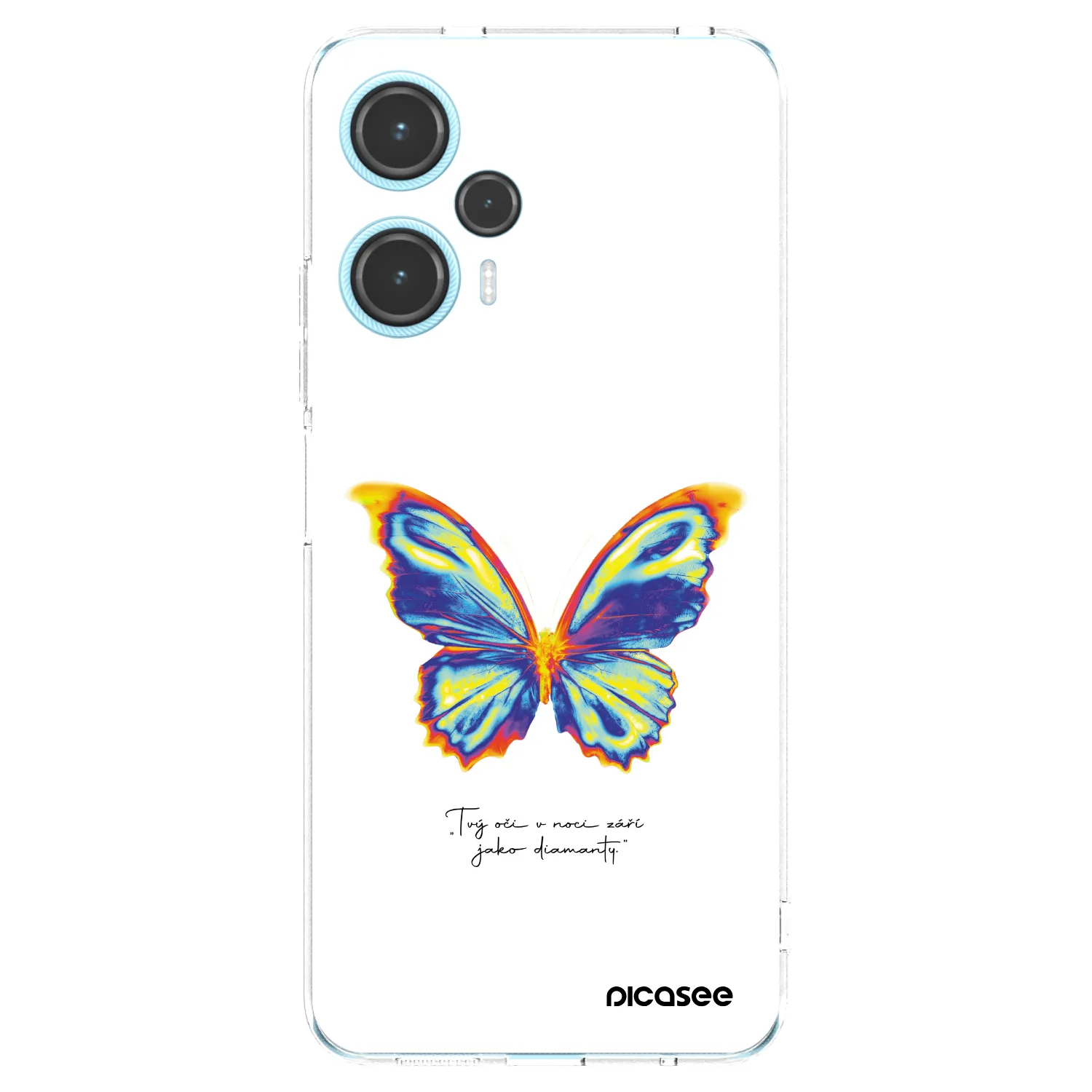 Picasee silikonowe przeźroczyste etui na Xiaomi Poco F5 - Diamanty White