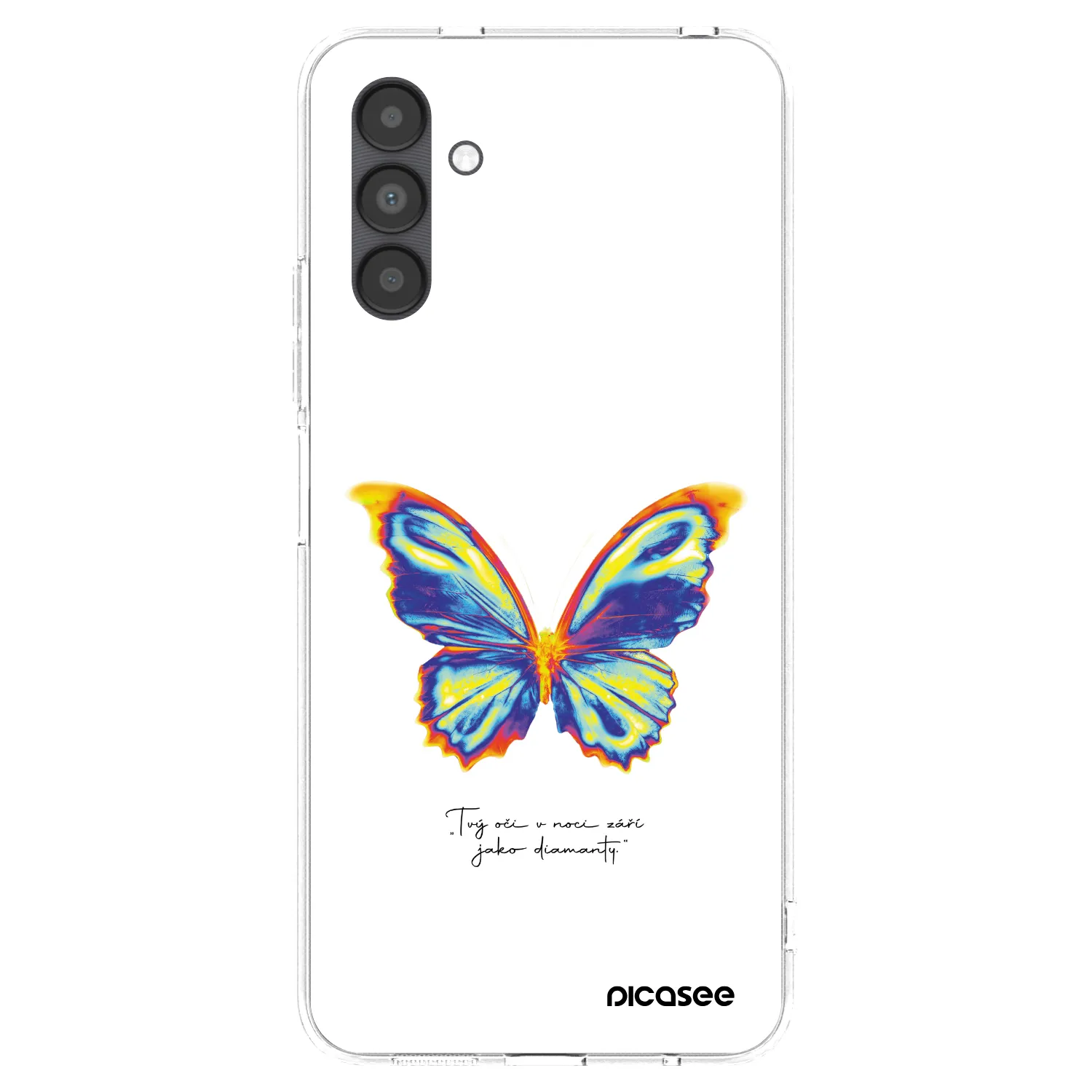 Picasee silikonowe przeźroczyste etui na Samsung Galaxy A04s A047F - Diamanty White