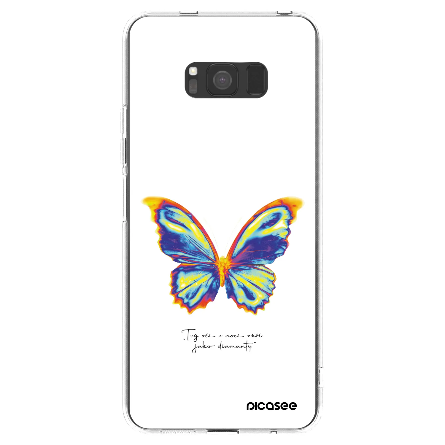 Picasee silikonowe przeźroczyste etui na Samsung Galaxy S8 G950F - Diamanty White
