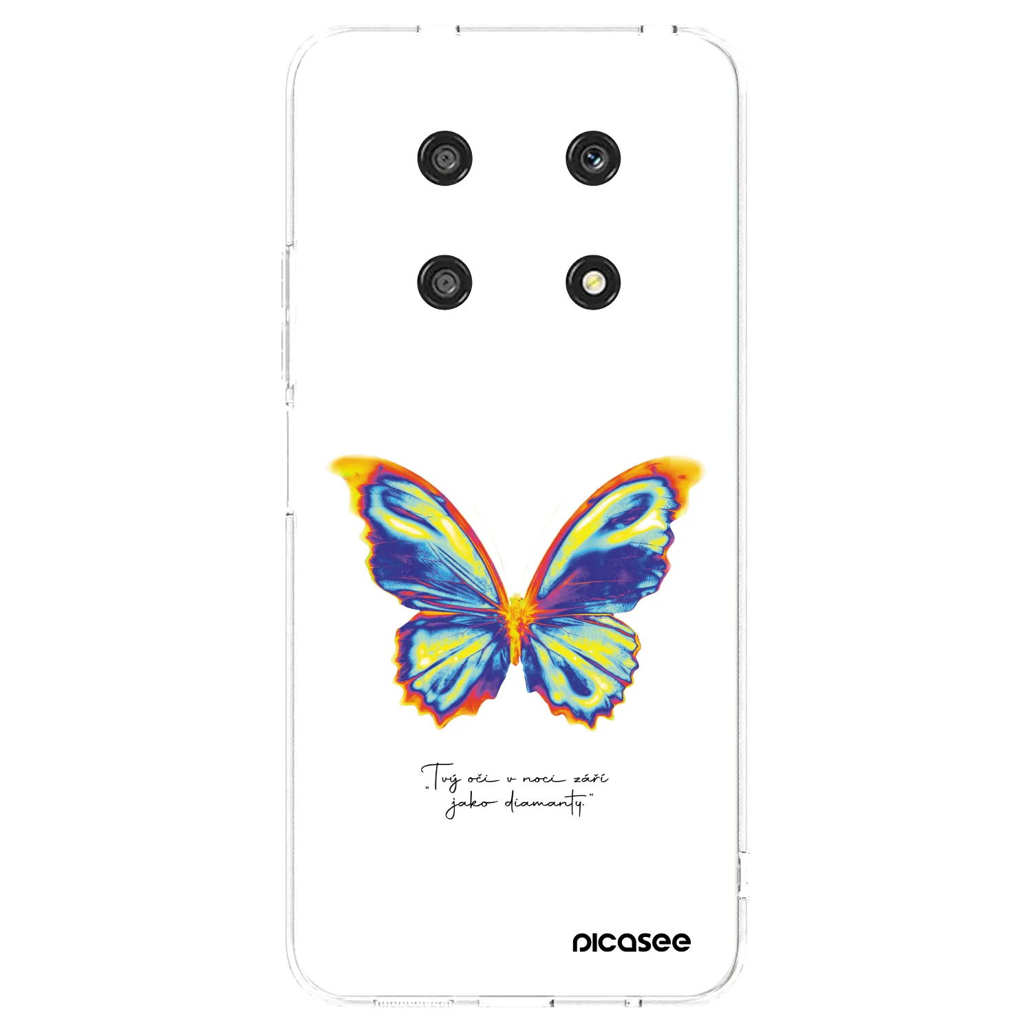 Picasee silikonowe przeźroczyste etui na Honor Magic4 Lite 5G - Diamanty White