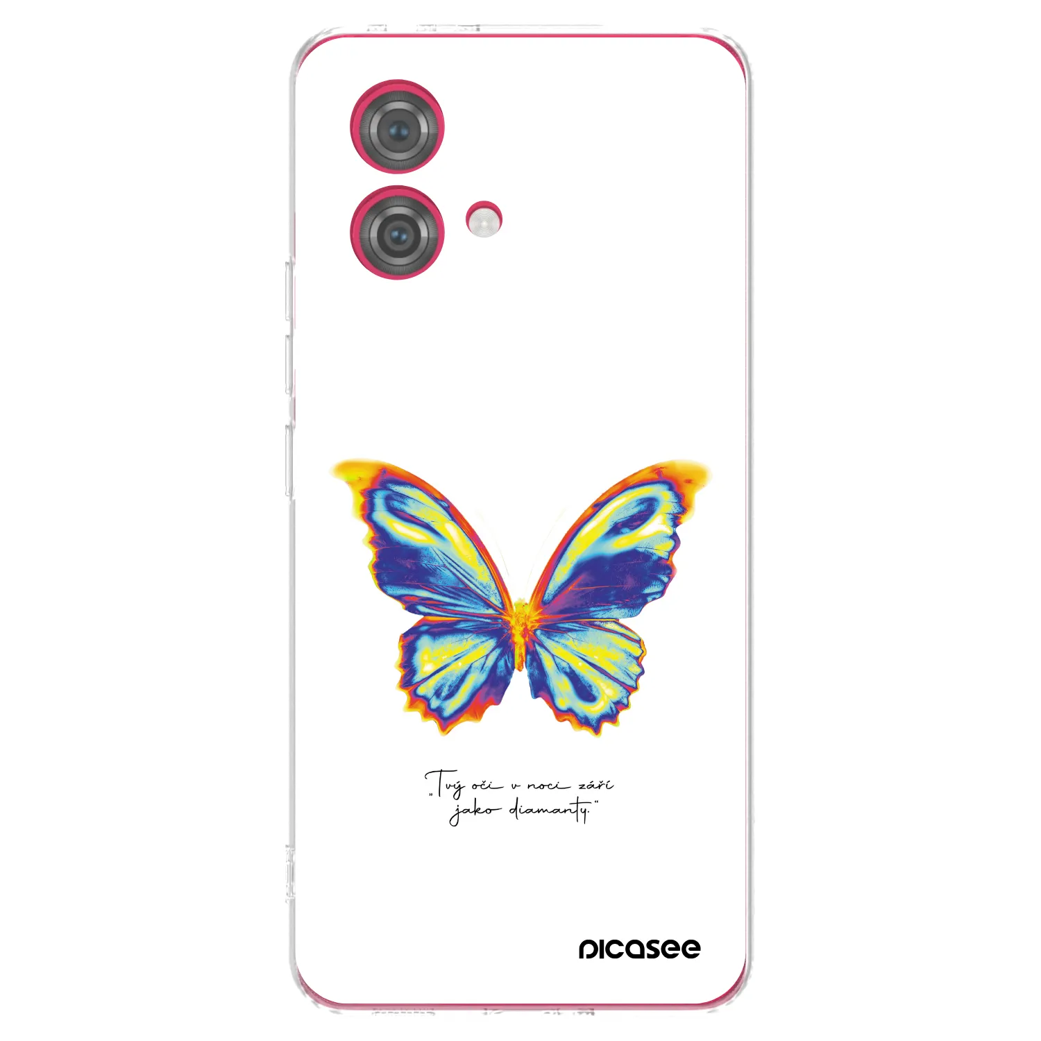 Picasee silikonowe przeźroczyste etui na Motorola Moto G84 5G - Diamanty White
