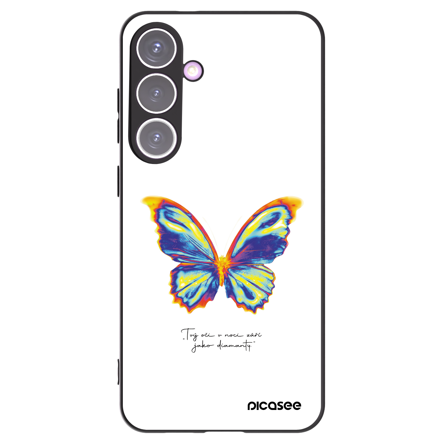 Picasee silikonowe czarne etui na Samsung Galaxy S24+ S926B 5G - Diamanty White
