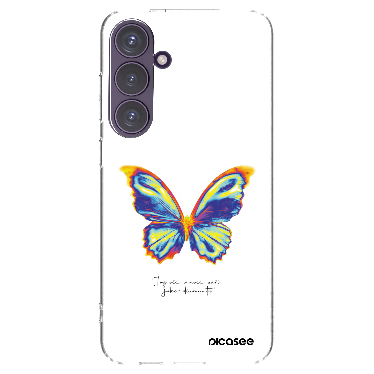 Picasee silikonowe przeźroczyste etui na Samsung Galaxy S24+ S926B 5G - Diamanty White