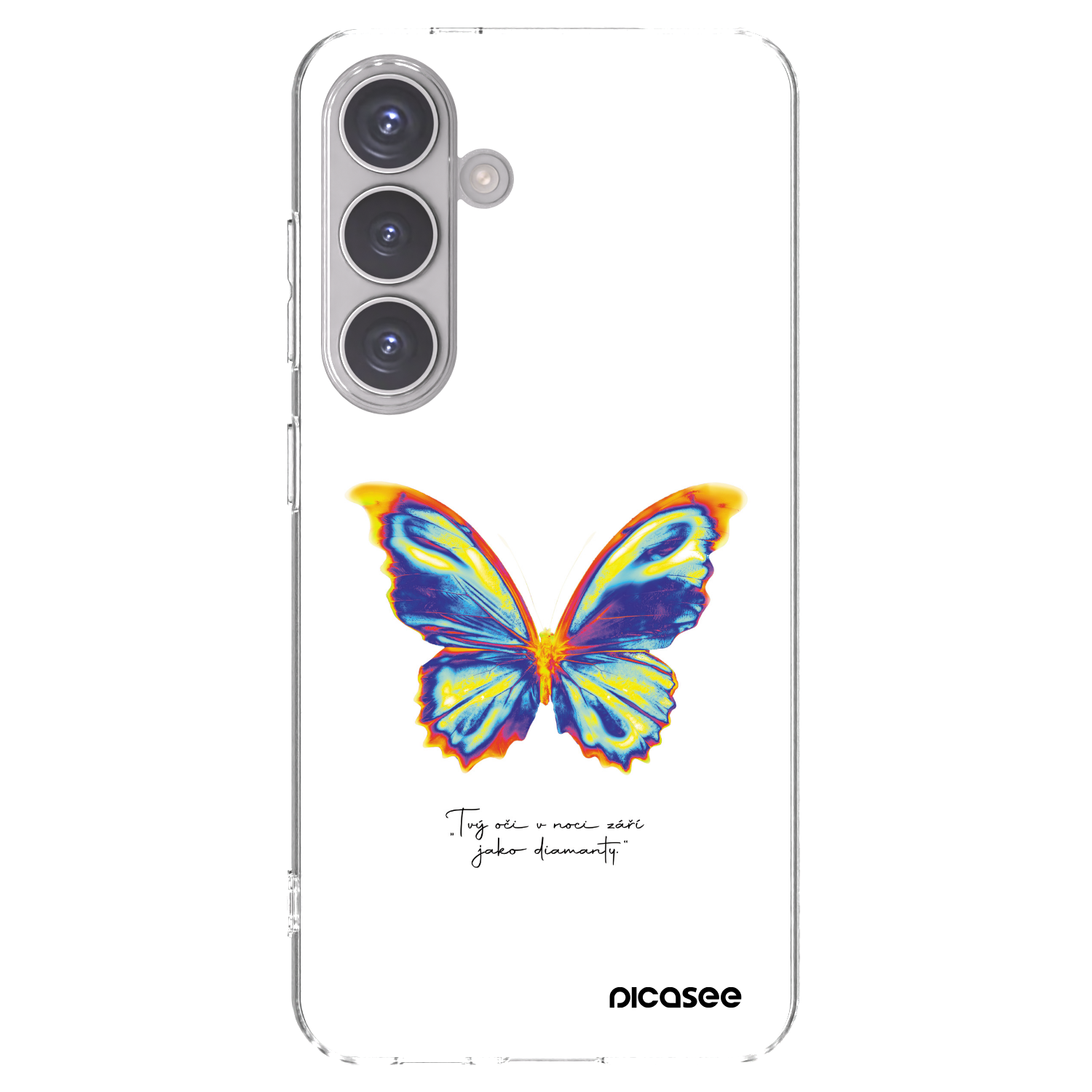 Picasee silikonowe przeźroczyste etui na Samsung Galaxy S24 S921B 5G - Diamanty White