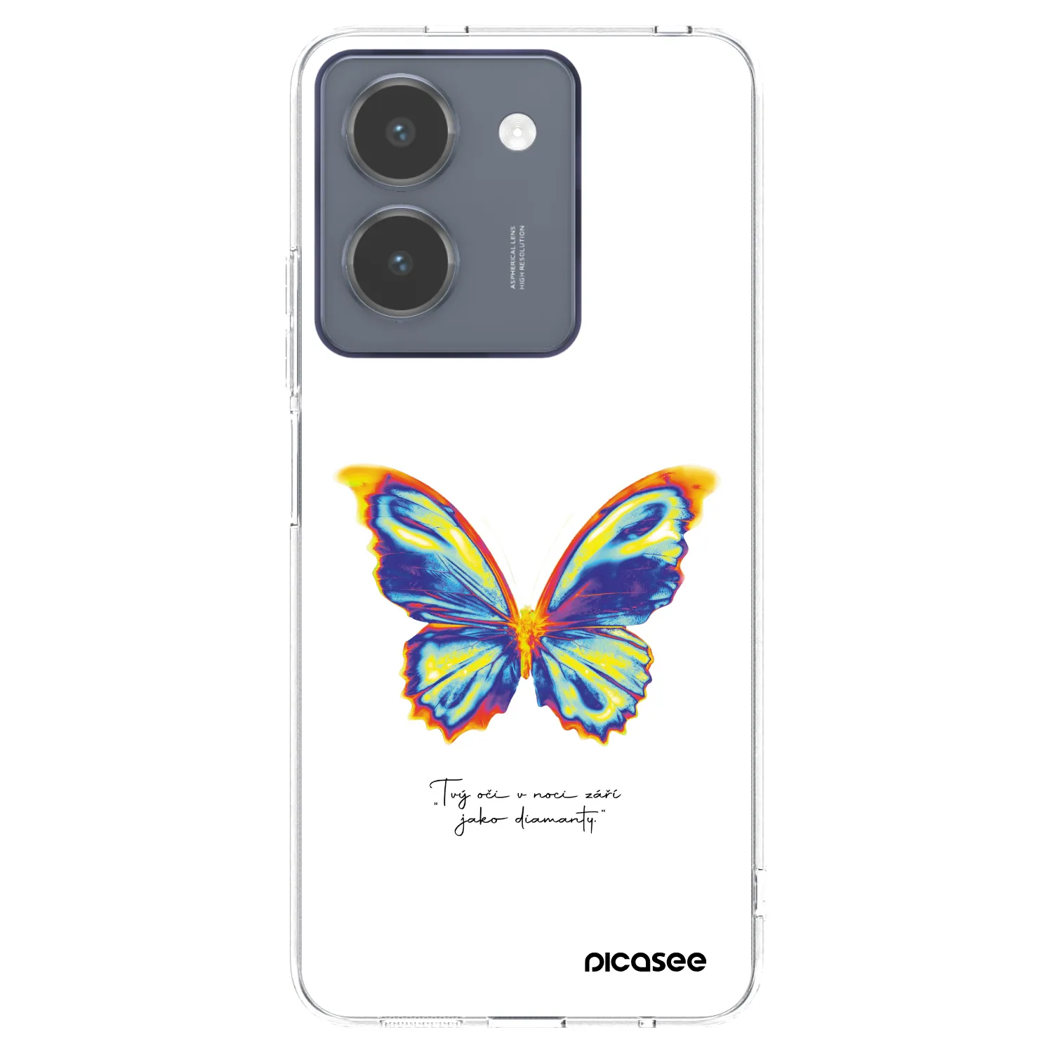 Picasee silikonowe przeźroczyste etui na Vivo Y36 4G - Diamanty White