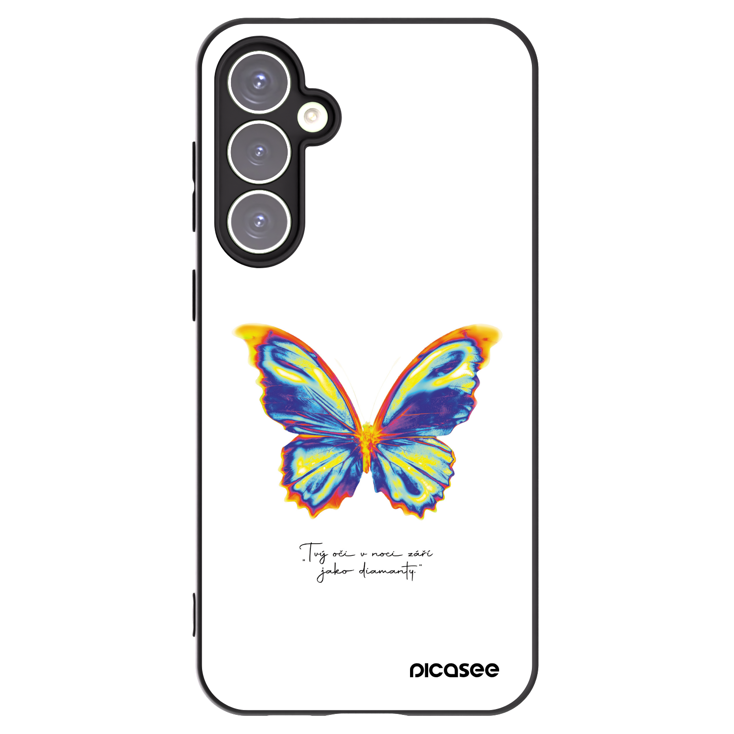 Picasee silikonowe czarne etui na Samsung Galaxy S23 FE S711B - Diamanty White