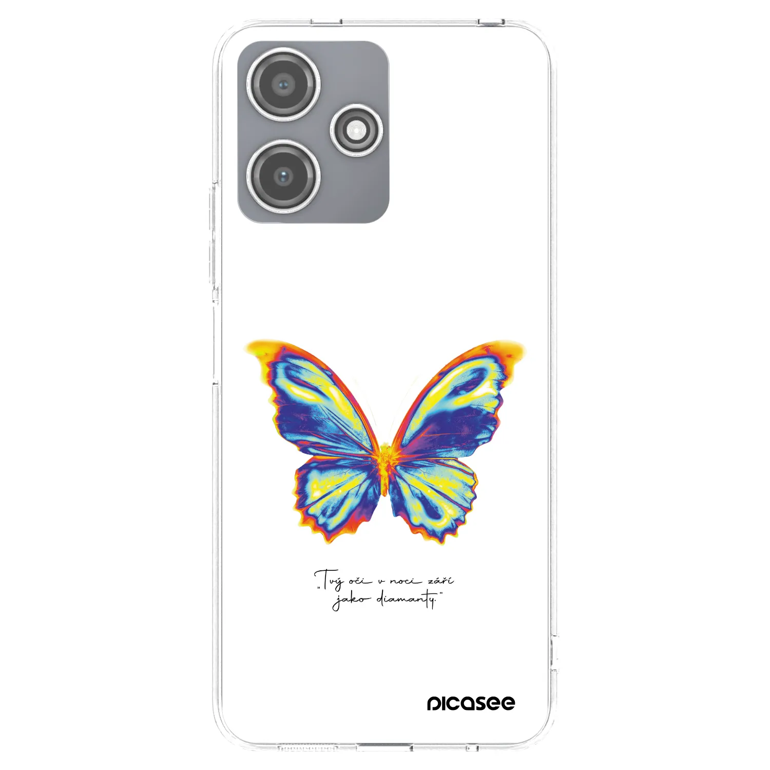 Picasee silikonowe przeźroczyste etui na Xiaomi Redmi 12 5G - Diamanty White