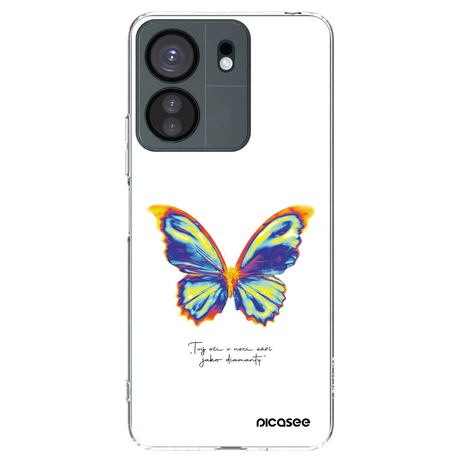 Picasee silikonowe przeźroczyste etui na Xiaomi Redmi 13C 4G - Diamanty White