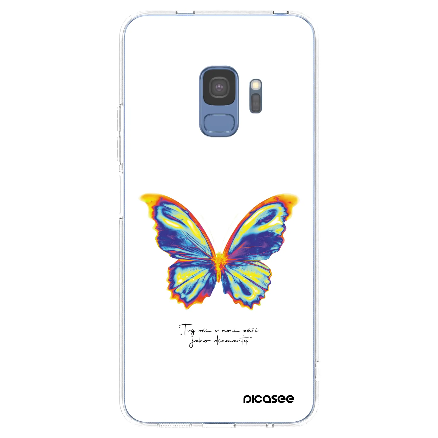 Picasee silikonowe przeźroczyste etui na Samsung Galaxy S9 G960F - Diamanty White