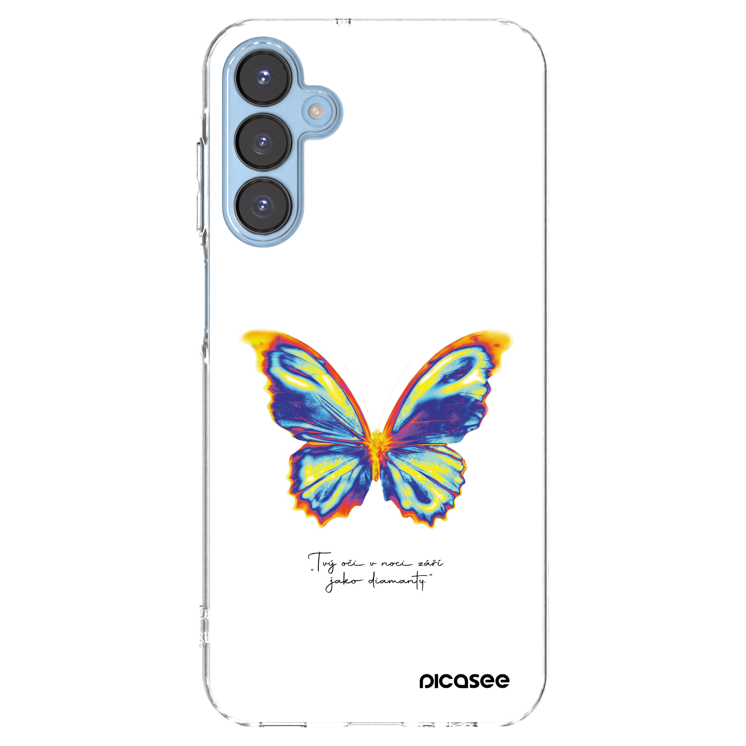 Picasee silikonowe przeźroczyste etui na Samsung Galaxy A15 A156B 5G - Diamanty White