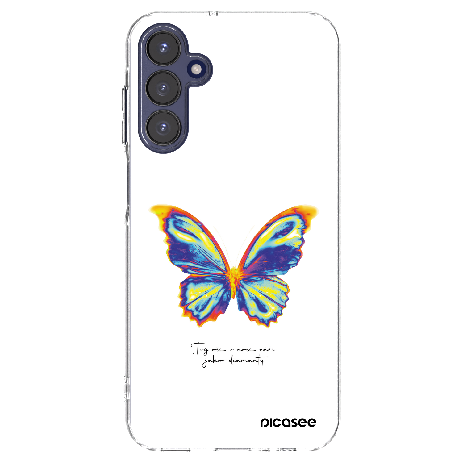 Picasee silikonowe przeźroczyste etui na Samsung Galaxy A15 A155F 4G - Diamanty White