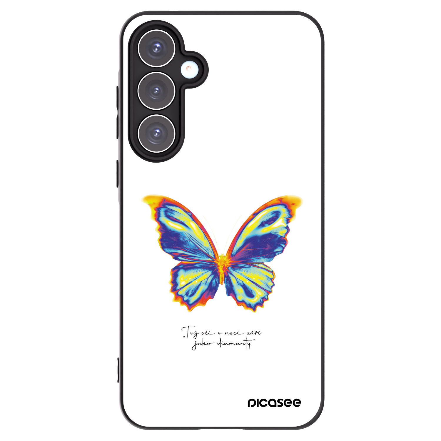 Picasee silikonowe czarne etui na Samsung Galaxy A55 5G A556B - Diamanty White