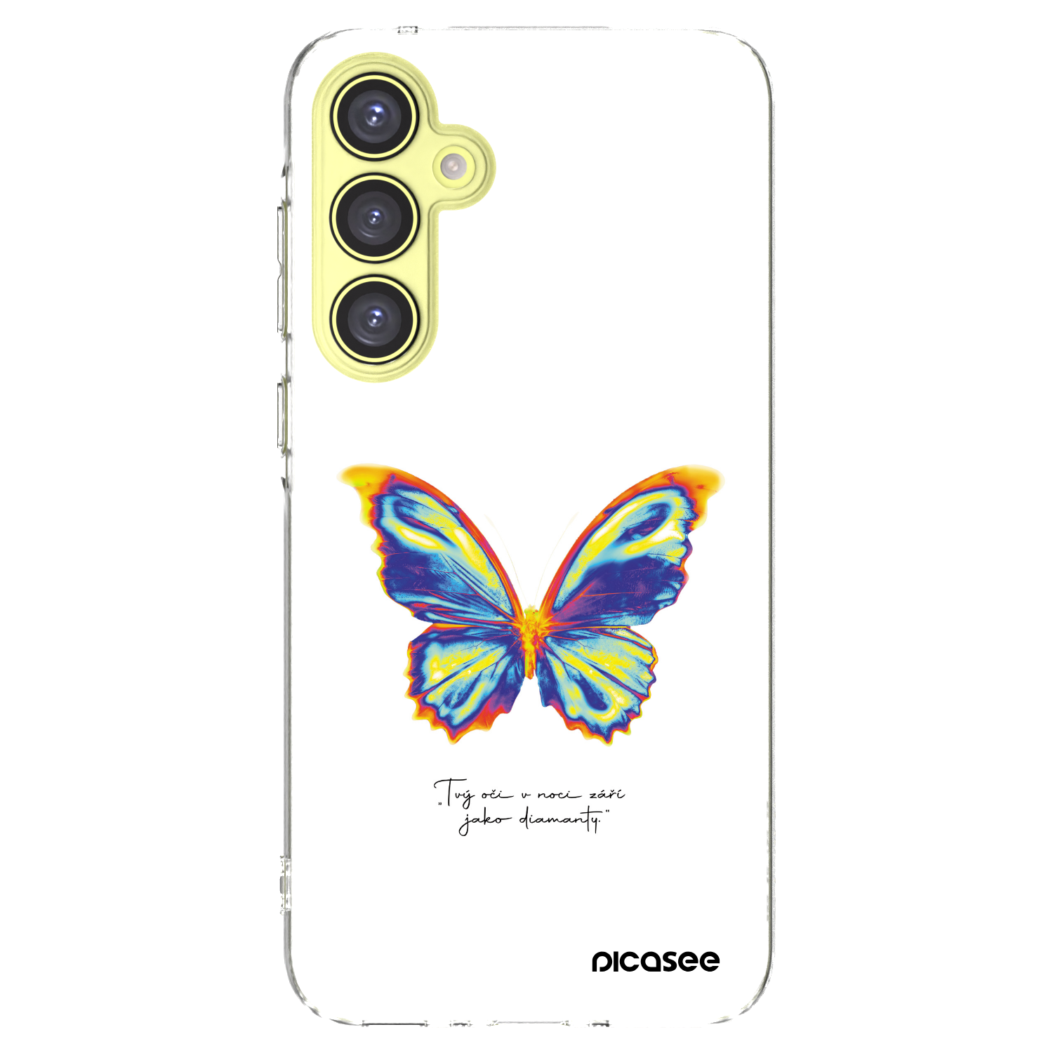 Picasee silikonowe przeźroczyste etui na Samsung Galaxy A35 5G A356B - Diamanty White