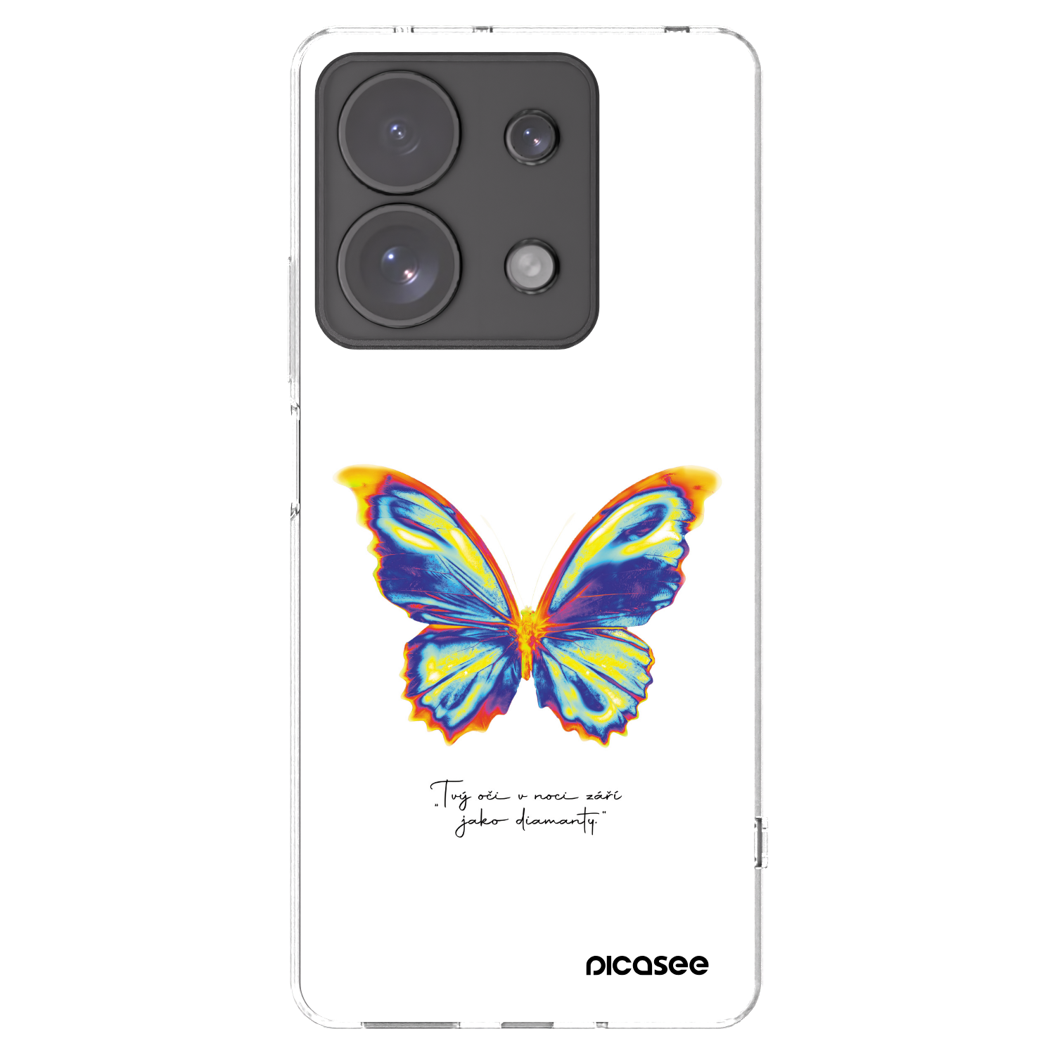 Picasee silikonowe przeźroczyste etui na Xiaomi Redmi Note 13 Pro 4G - Diamanty White