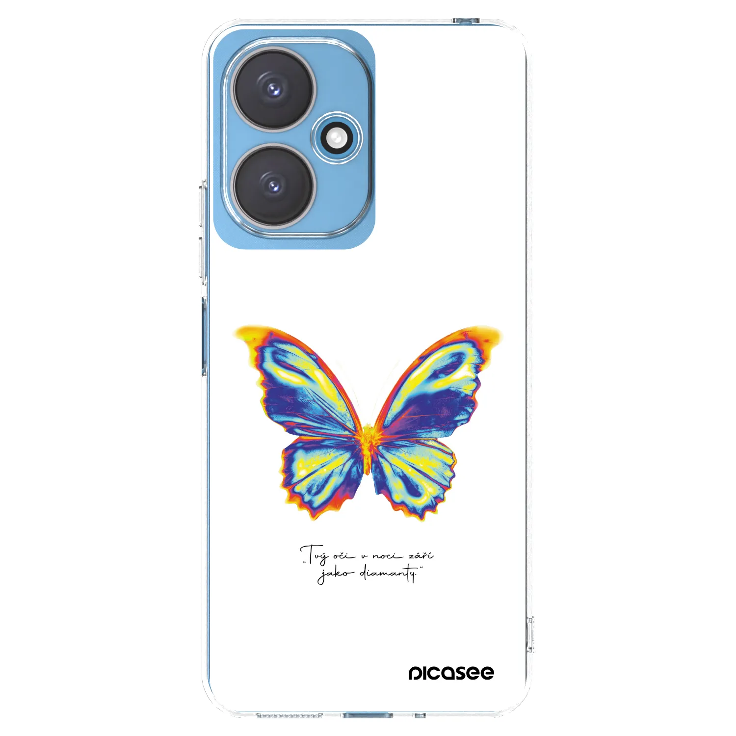 Picasee silikonowe przeźroczyste etui na Xiaomi Redmi 13C 5G - Diamanty White
