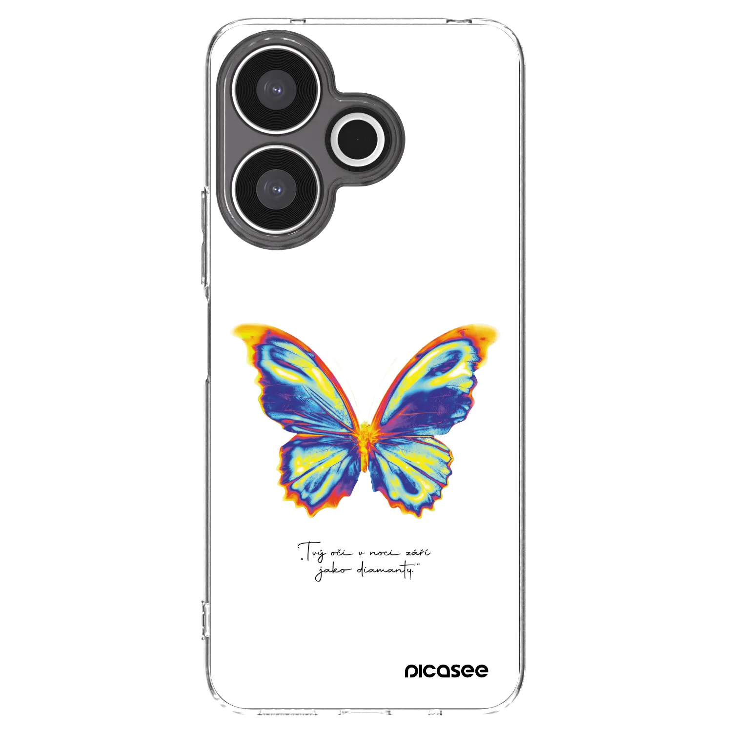 Picasee silikonowe przeźroczyste etui na Xiaomi Redmi 13 4G - Diamanty White