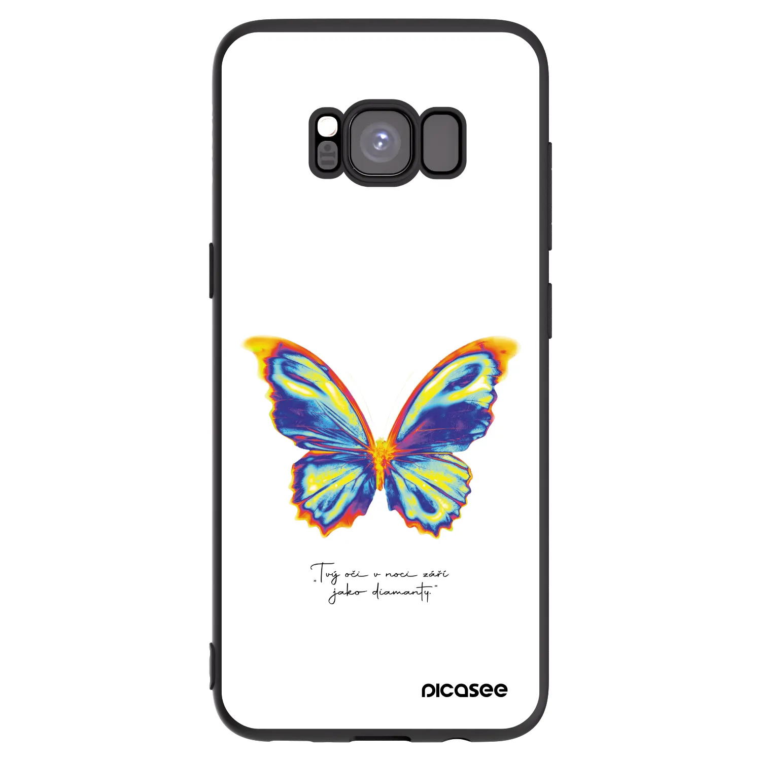 Picasee silikonowe czarne etui na Samsung Galaxy S8 G950F - Diamanty White