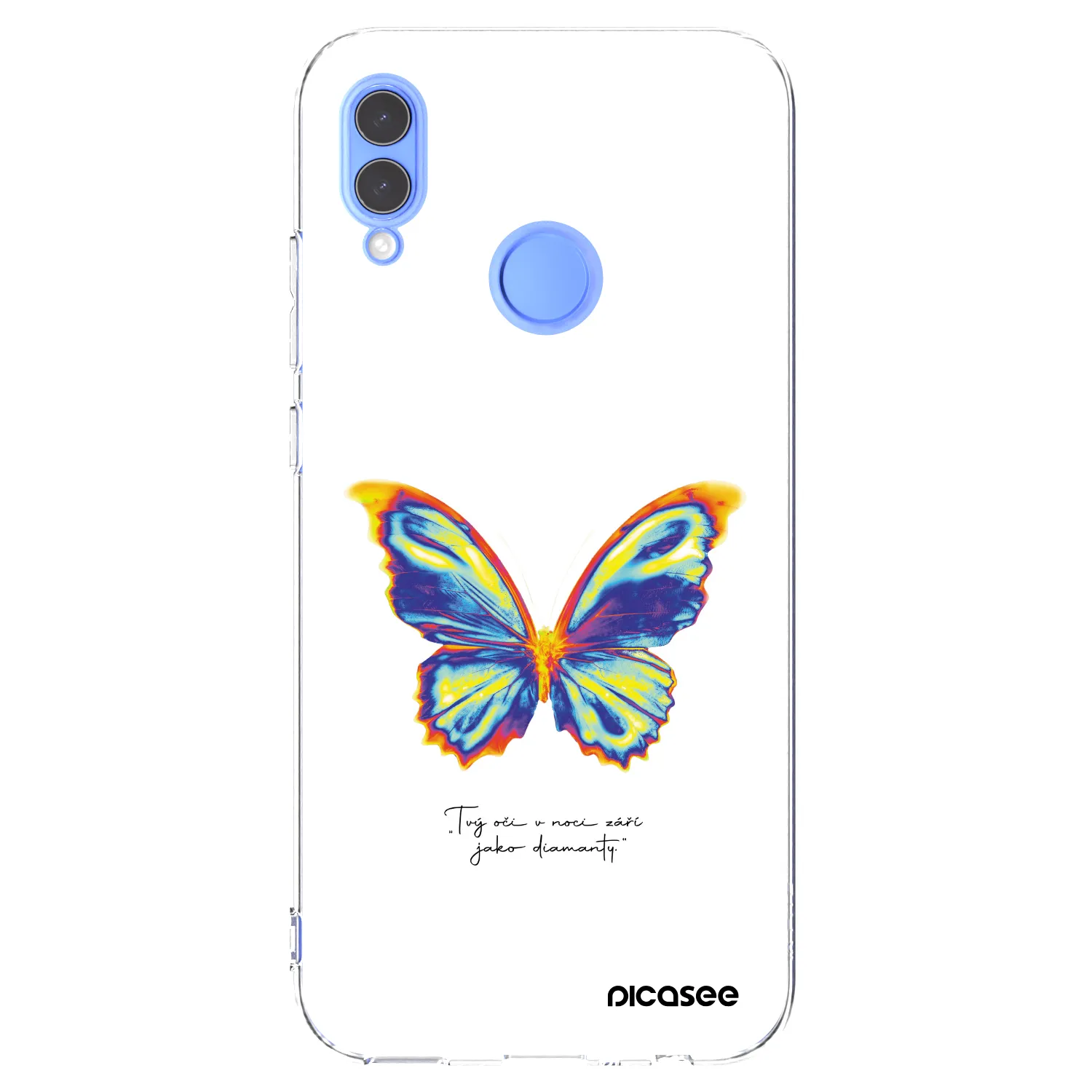 Picasee silikonowe przeźroczyste etui na Honor 10 Lite - Diamanty White