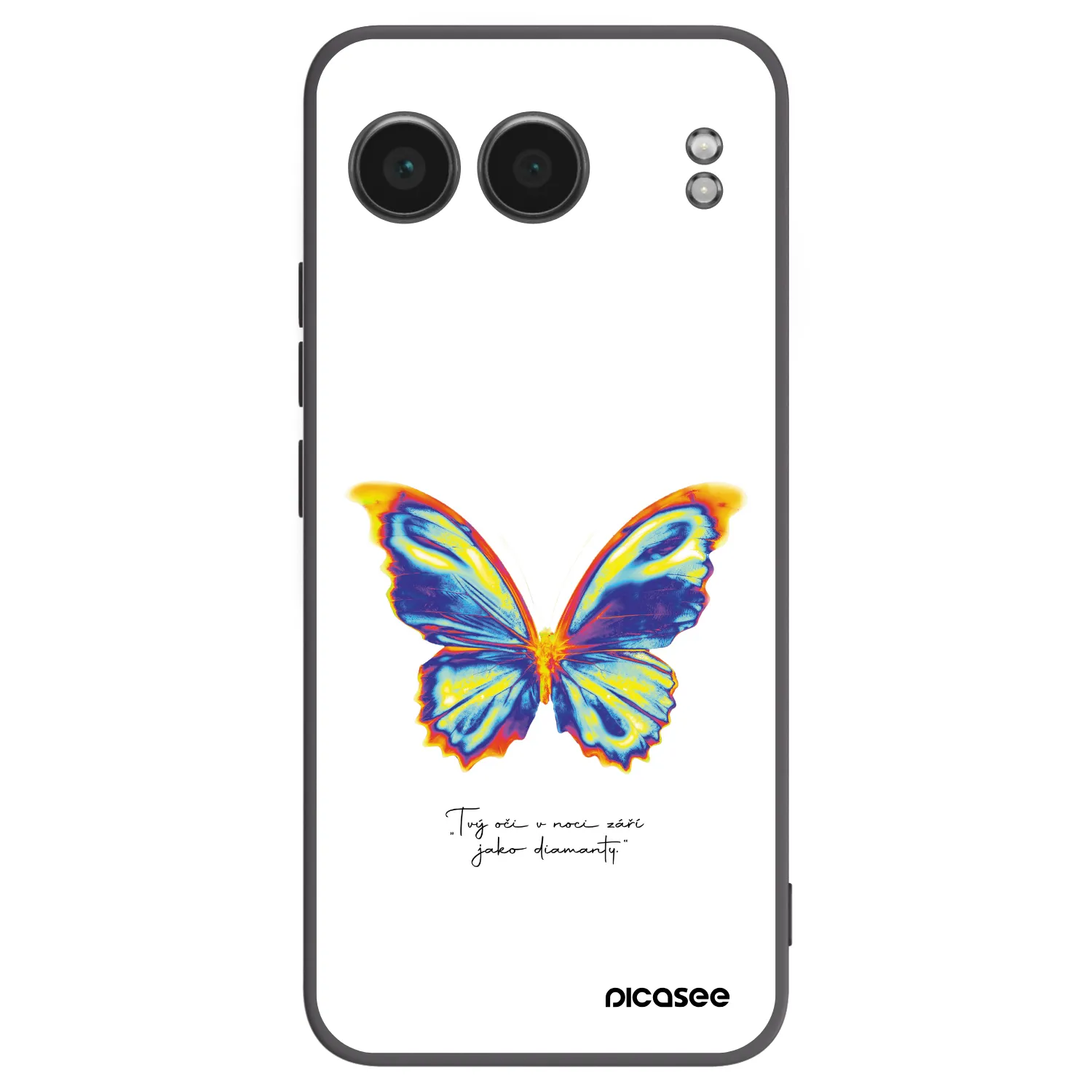Picasee silikonowe czarne etui na OnePlus Nord 4 - Diamanty White