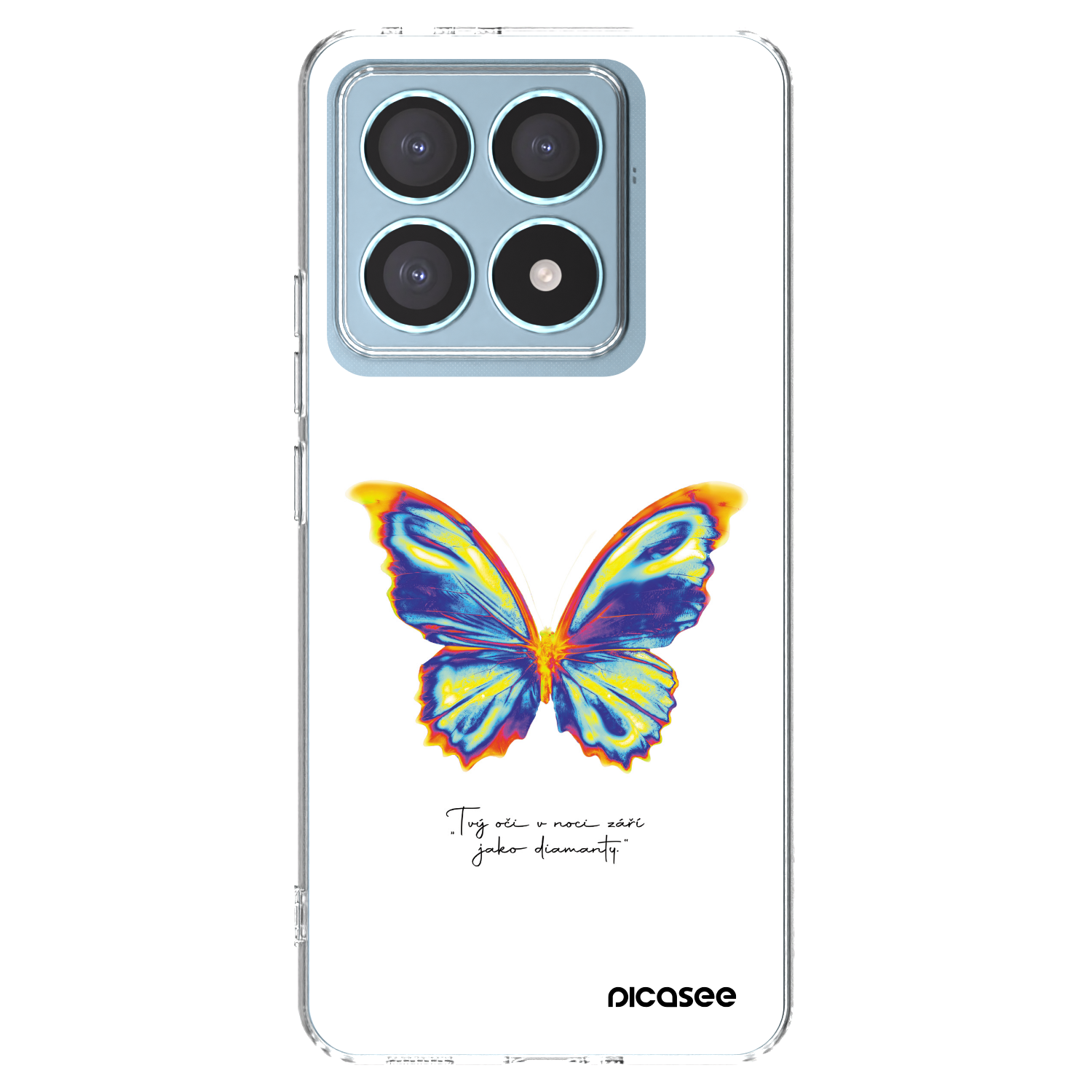 Picasee silikonowe przeźroczyste etui na Xiaomi 14T Pro - Diamanty White