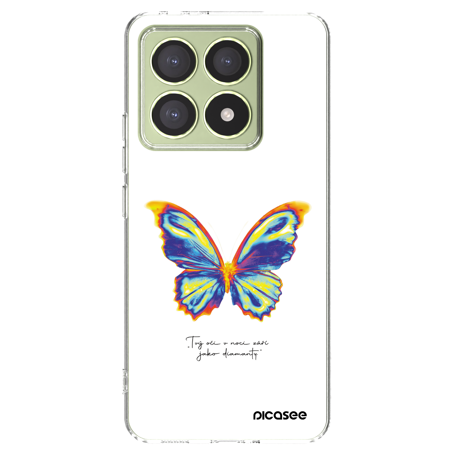 Picasee silikonowe przeźroczyste etui na Xiaomi 14T - Diamanty White