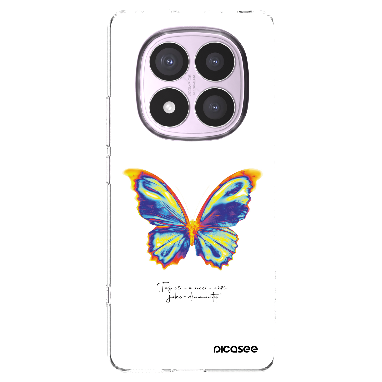 Picasee silikonowe przeźroczyste etui na Xiaomi Redmi Note 14 Pro 5G - Diamanty White