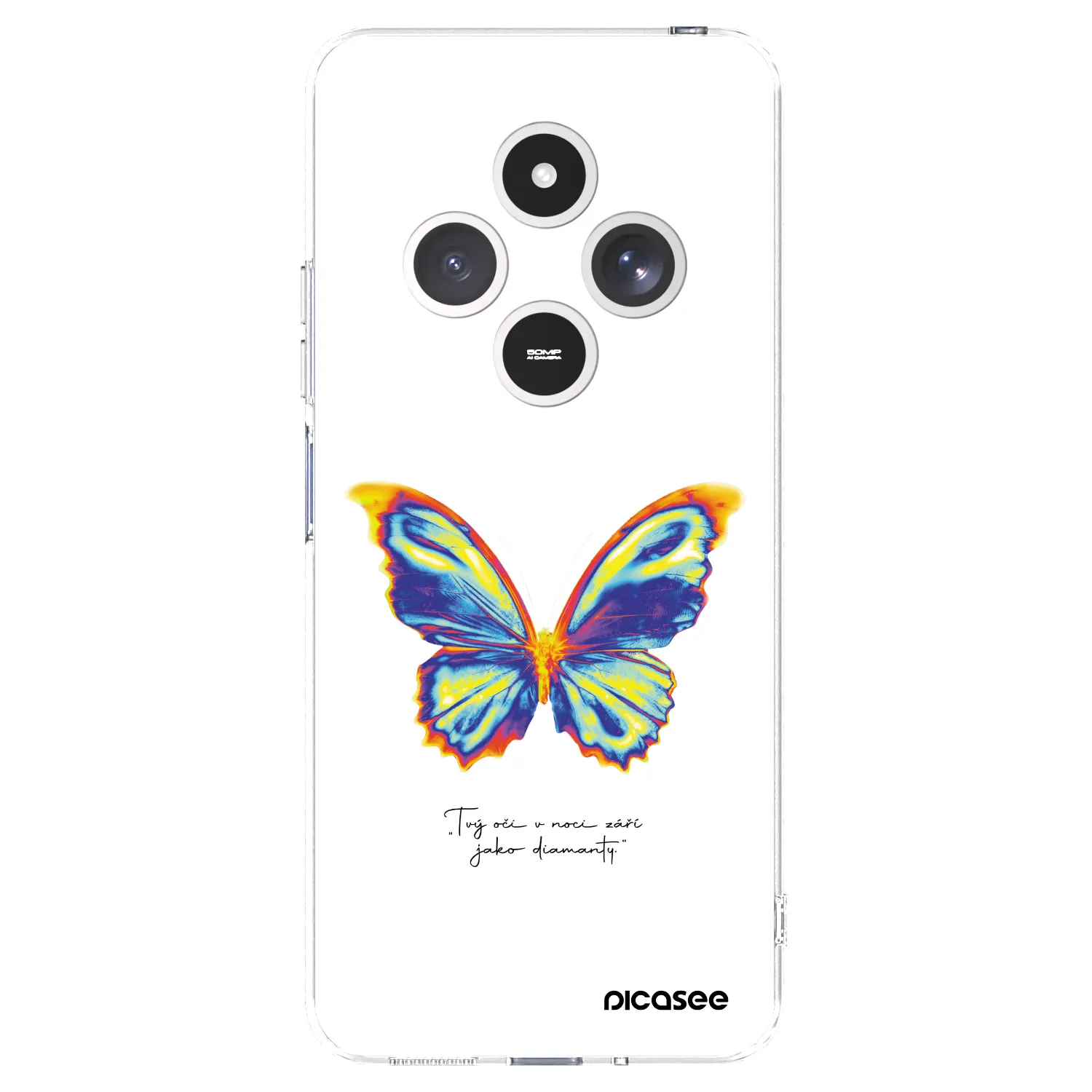 Picasee silikonowe przeźroczyste etui na Xiaomi Redmi 14C - Diamanty White