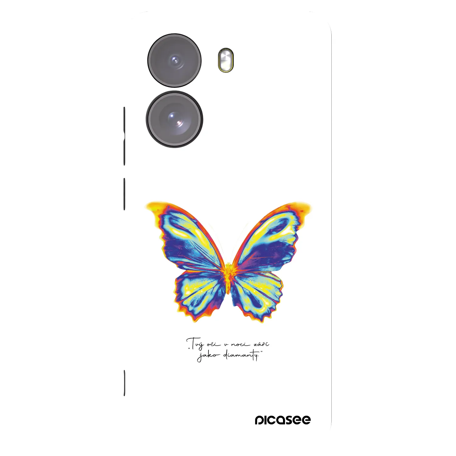 Picasee silikonowe czarne etui na Xiaomi Poco X7 - Diamanty White