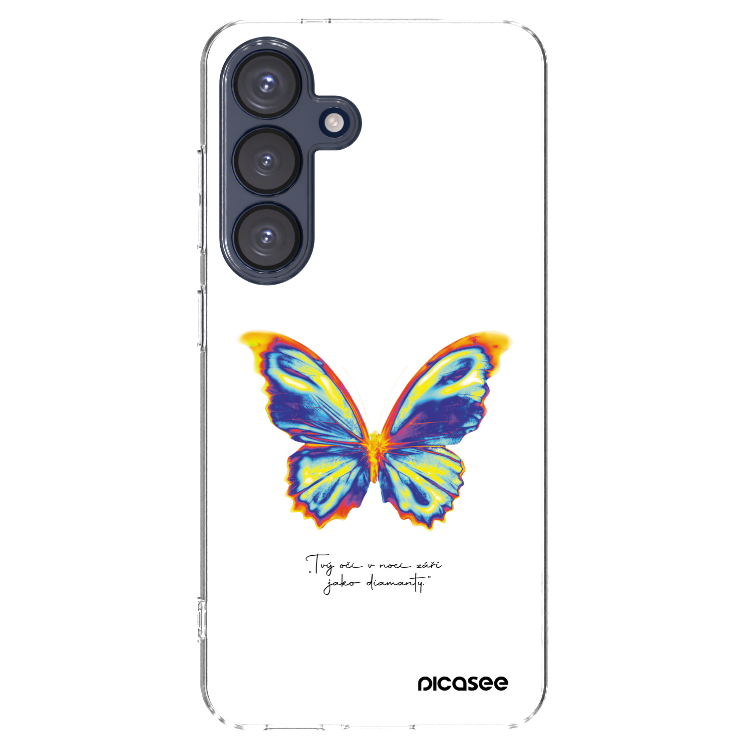 Picasee silikonowe przeźroczyste etui na Samsung Galaxy S25 5G - Diamanty White