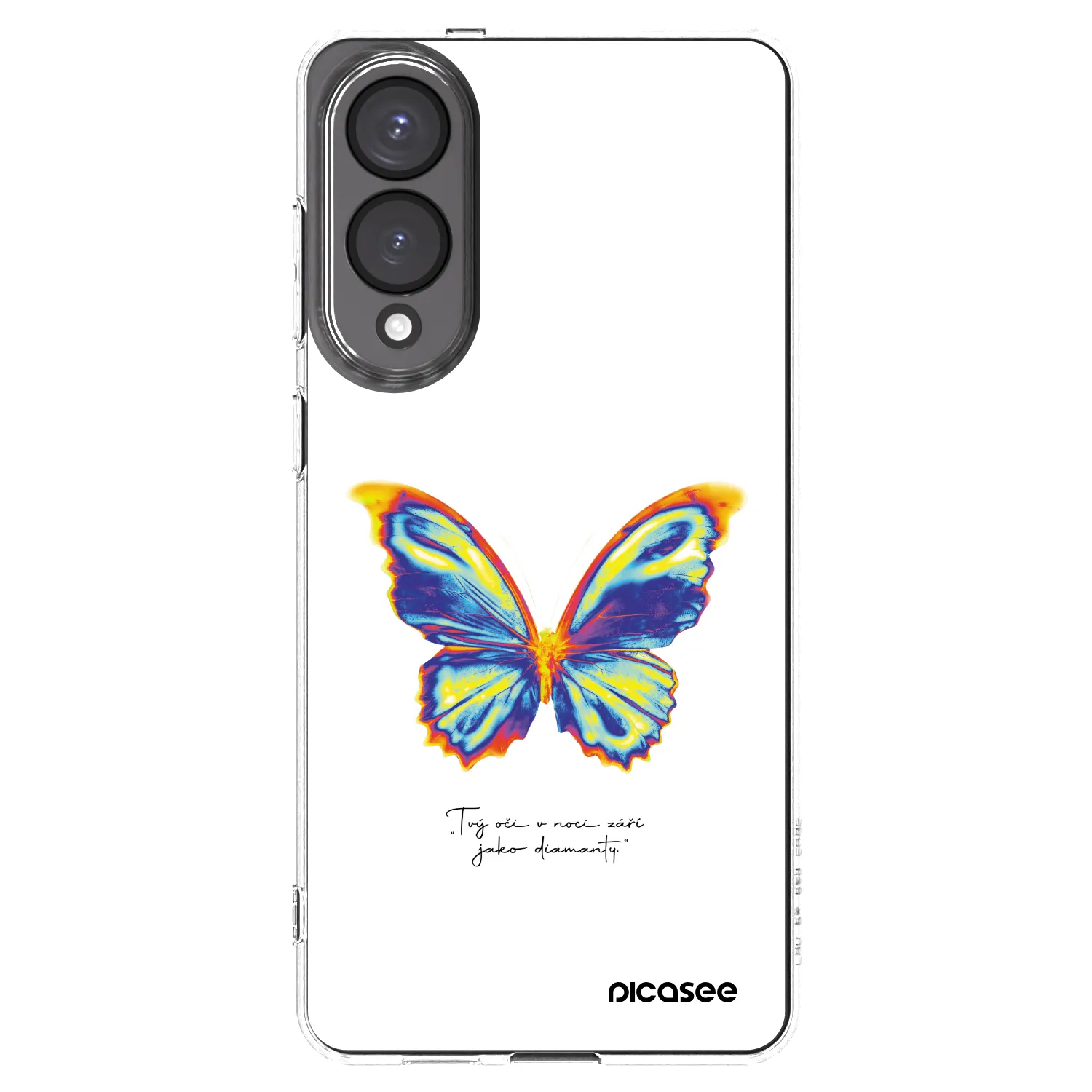Picasee silikonowe przeźroczyste etui na Samsung Galaxy S25 Edge 5G - Diamanty White