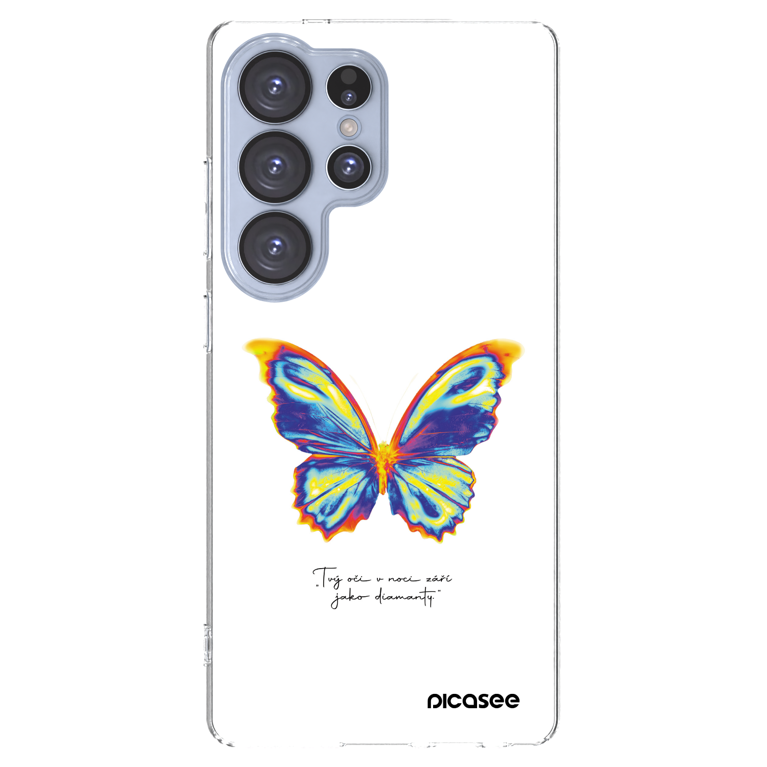 Picasee silikonowe przeźroczyste etui na Samsung Galaxy S25 Ultra 5G - Diamanty White