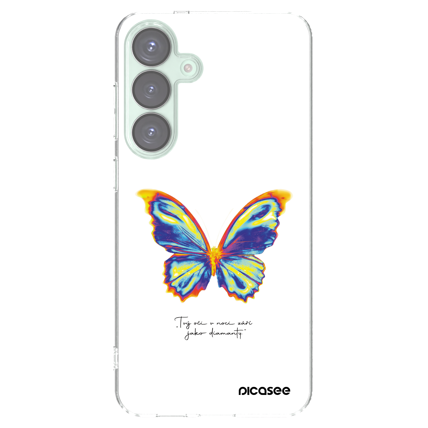Picasee silikonowe przeźroczyste etui na Samsung Galaxy S25+ 5G - Diamanty White