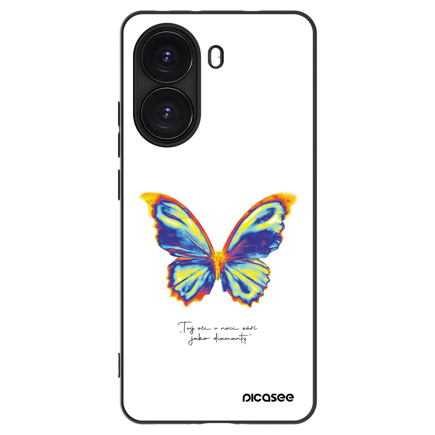 Picasee silikonowe czarne etui na Xiaomi Poco X7 Pro 5G - Diamanty White