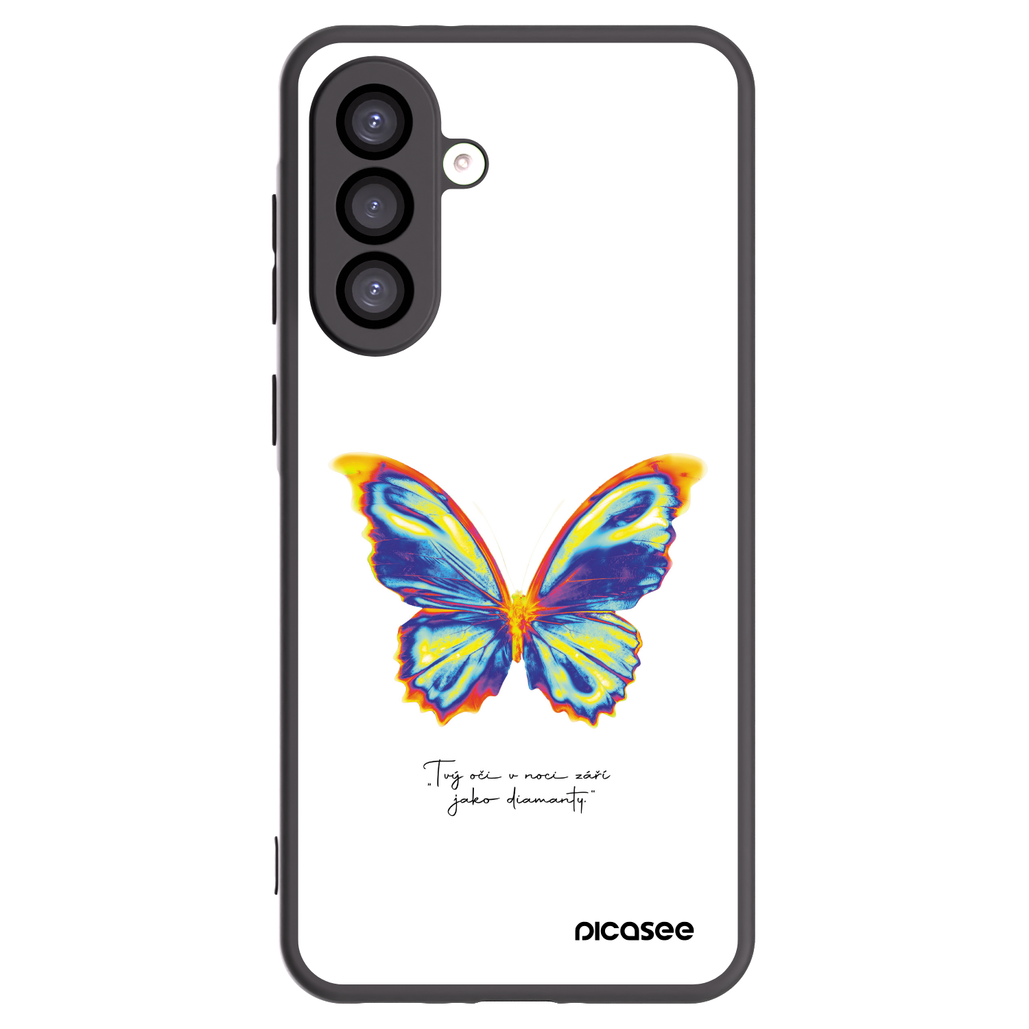 Picasee silikonowe czarne etui na Samsung Galaxy A26 5G A266B - Diamanty White