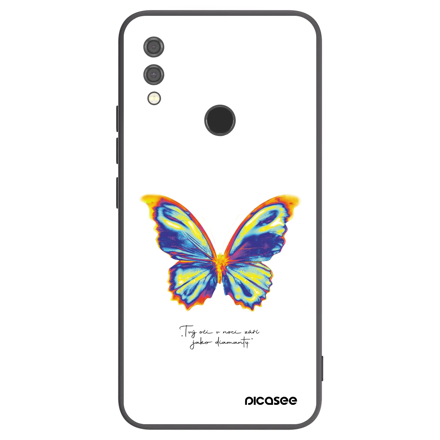 Picasee silikonowe czarne etui na Xiaomi Redmi Note 7 - Diamanty White