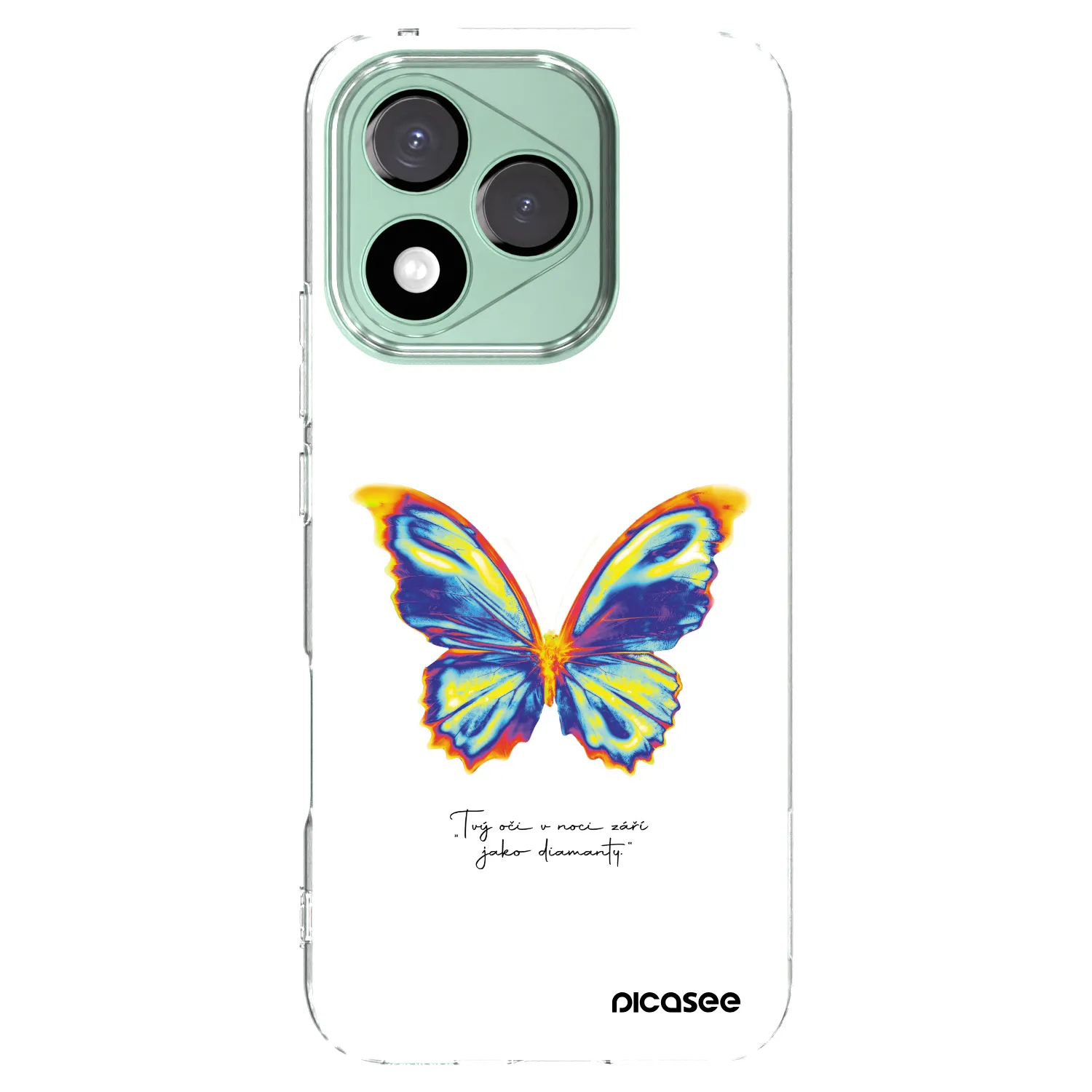Picasee silikonowe przeźroczyste etui na Honor 400 Lite 5G - Diamanty White