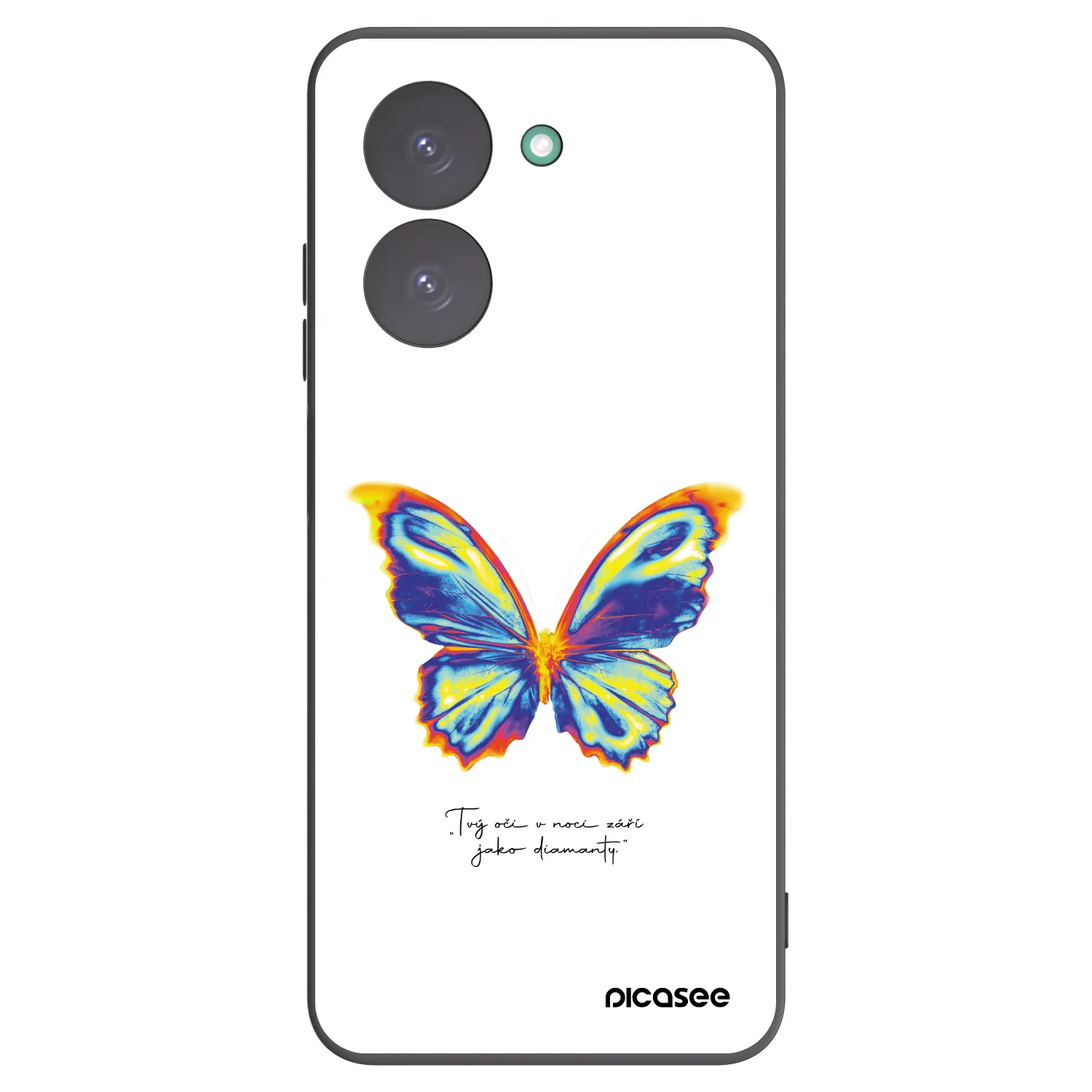 Picasee silikonowe czarne etui na Xiaomi Redmi A5 - Diamanty White