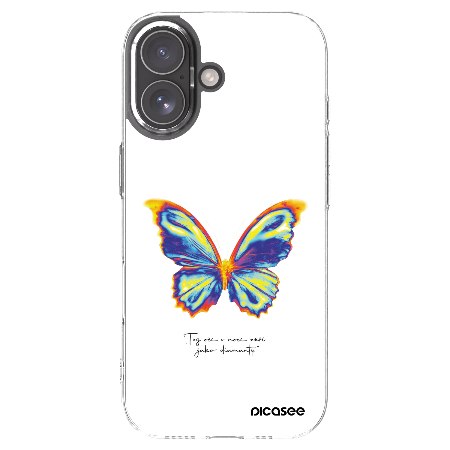 Picasee silikonowe przeźroczyste etui na Apple iPhone 17 - Diamanty White