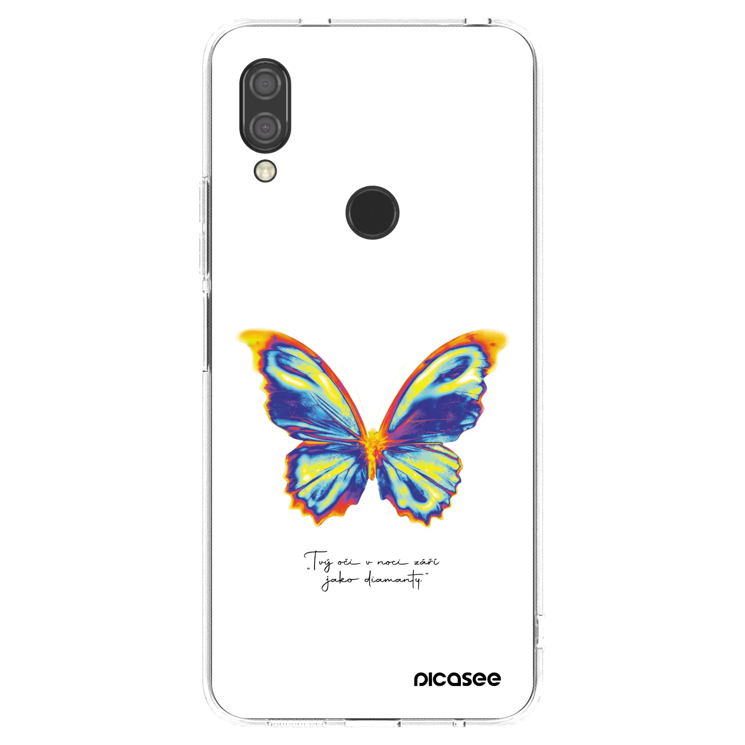 Picasee silikonowe przeźroczyste etui na Xiaomi Redmi 7 - Diamanty White