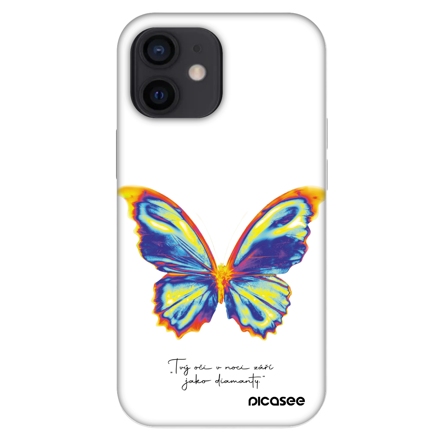 Picasee Fashion Case na Apple iPhone 12 mini - Diamanty White