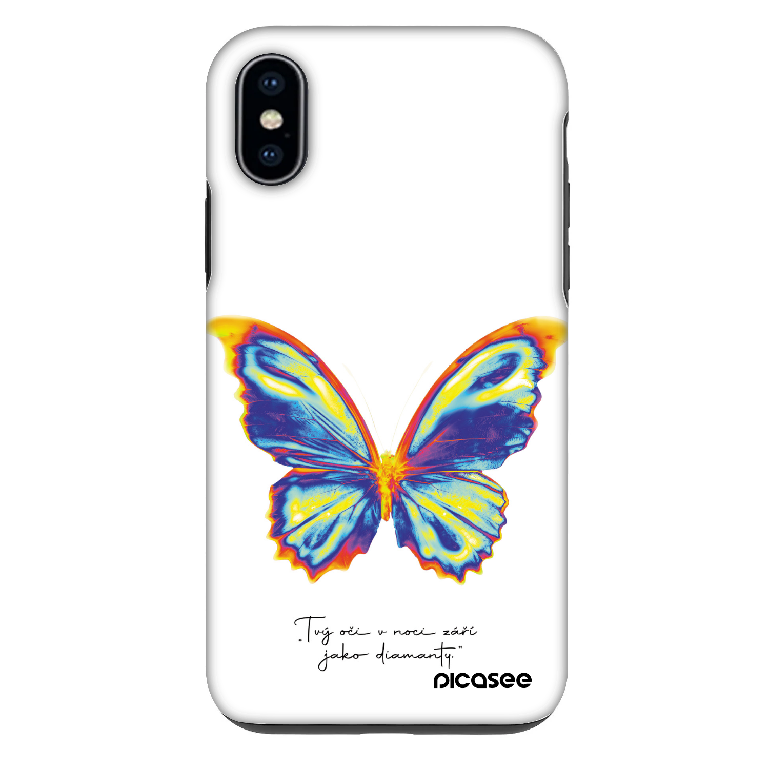 Picasee Fashion Case na Apple iPhone X/XS - Diamanty White