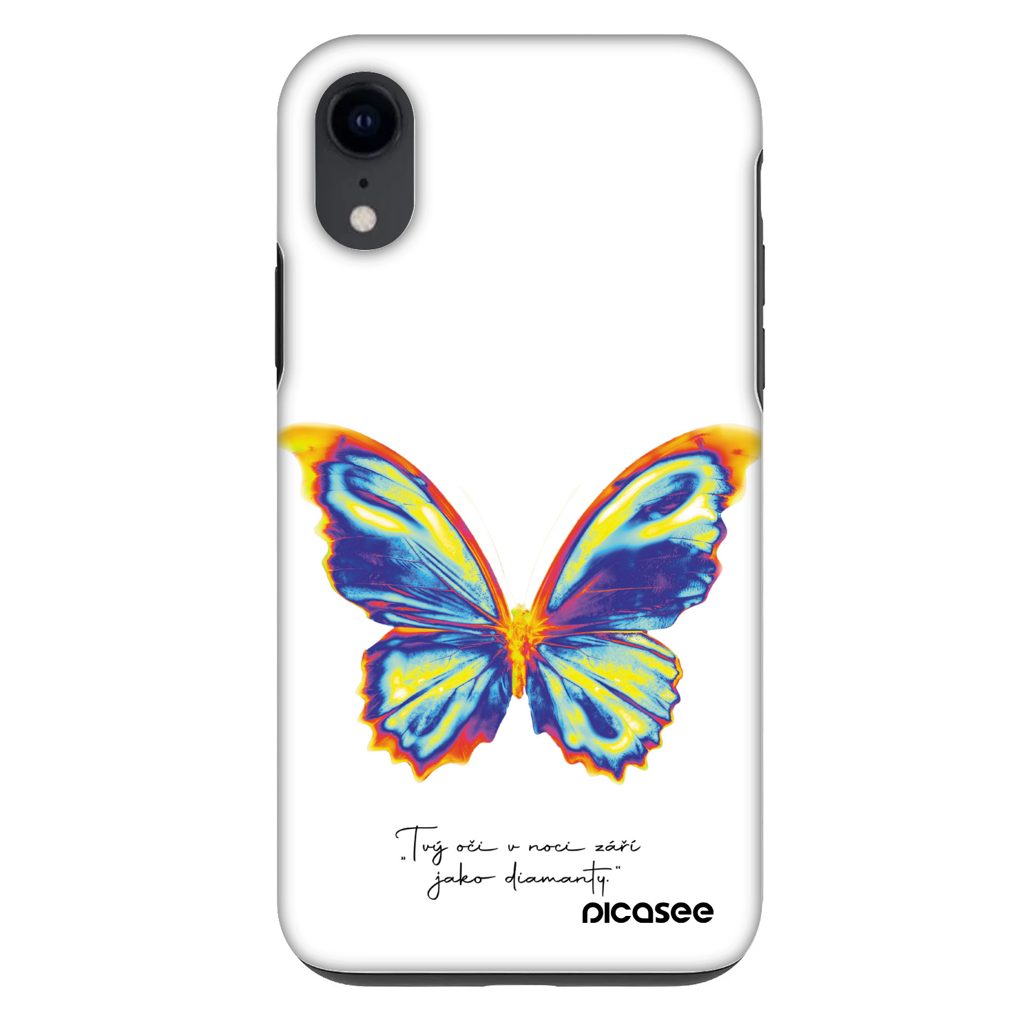 Picasee Fashion Case na Apple iPhone XR - Diamanty White