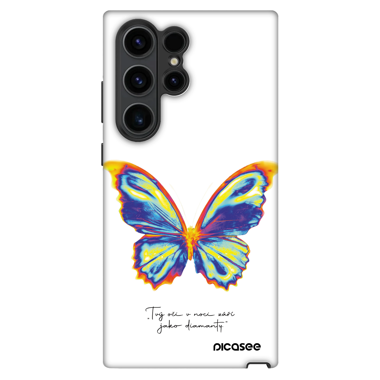 Picasee Fashion Case na Samsung Galaxy S23 Ultra 5G - Diamanty White