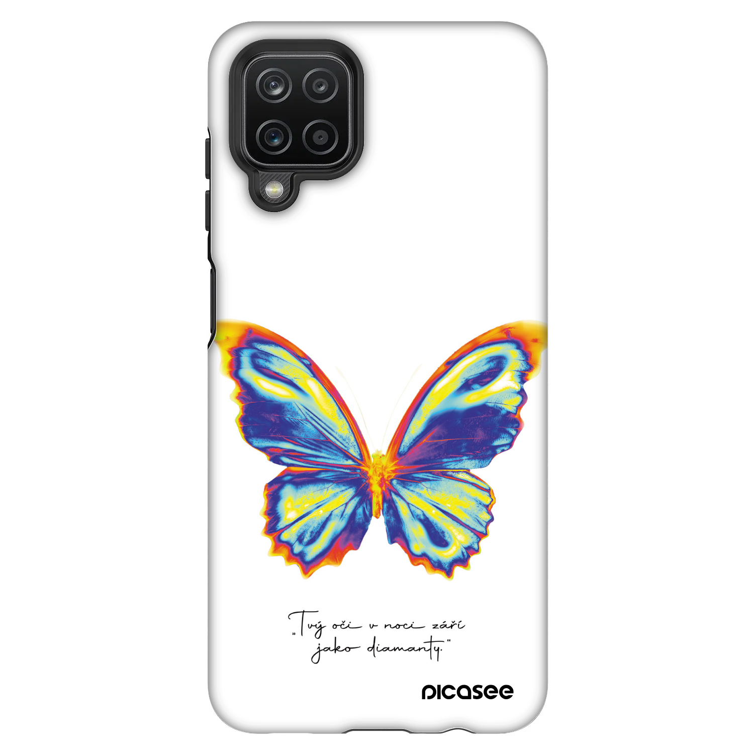 Picasee Fashion Case na Samsung Galaxy A12 A125F - Diamanty White