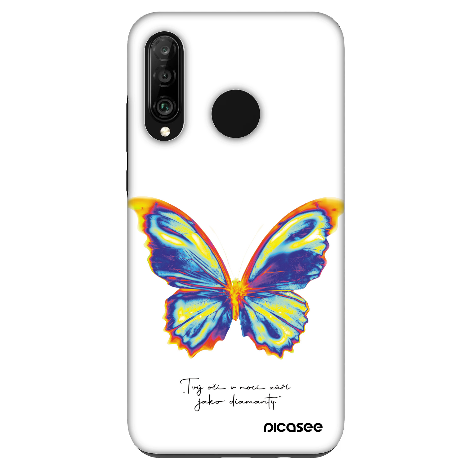 Picasee Fashion Case na Huawei P30 Lite - Diamanty White