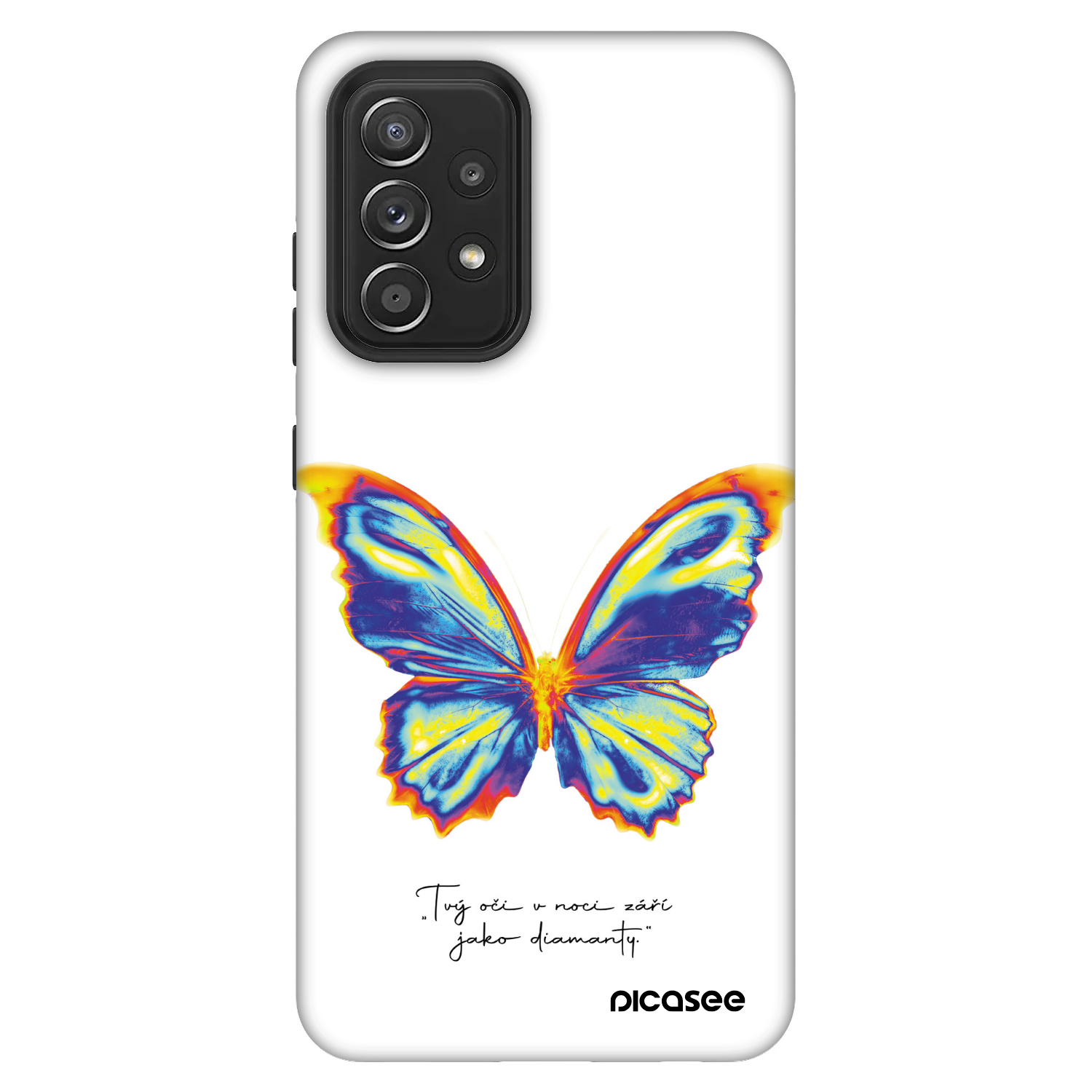 Picasee Fashion Case na Samsung Galaxy A52 5G A525F - Diamanty White