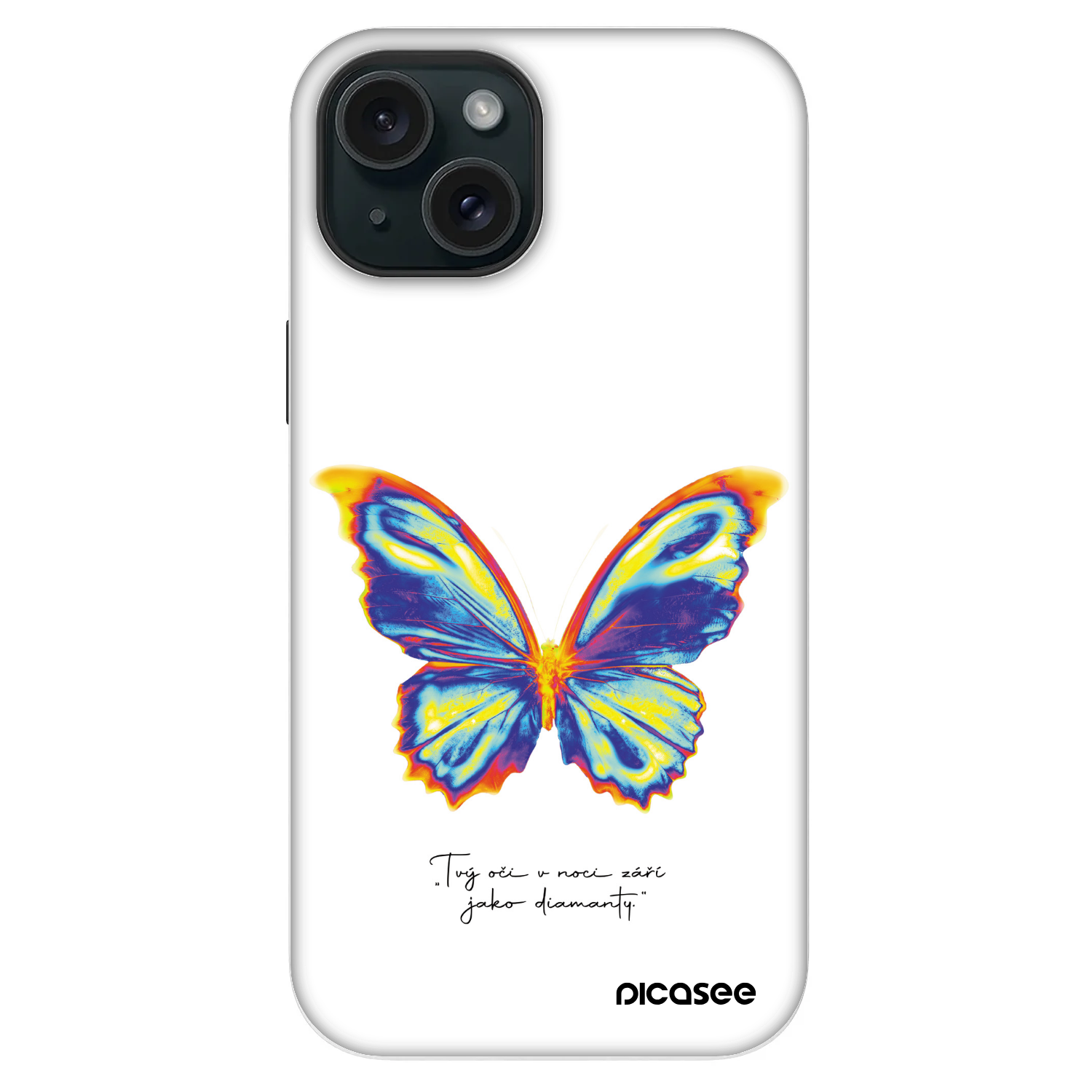 Picasee Fashion Case MagSafe na Apple iPhone 14 - Diamanty White