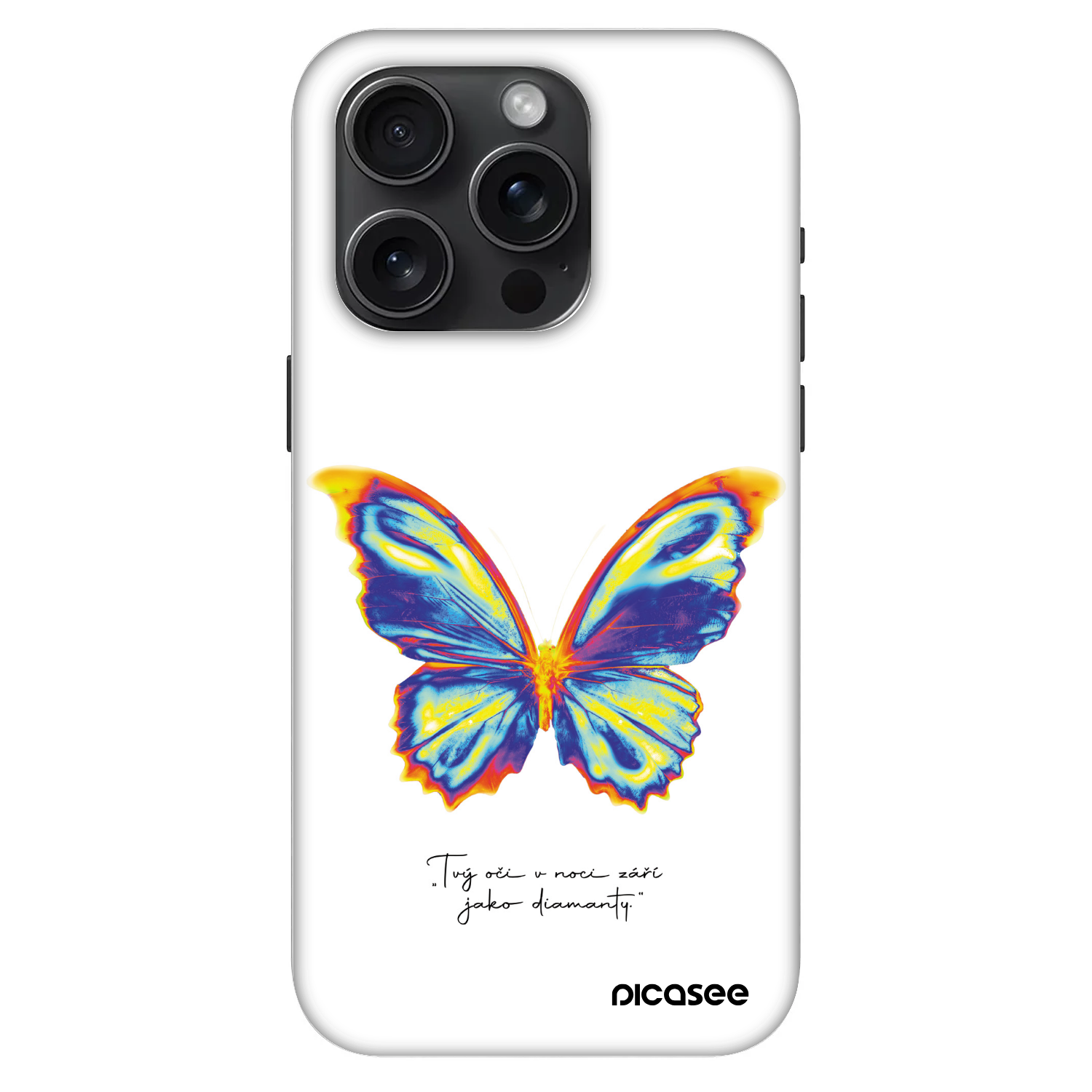 Picasee Fashion Case MagSafe na Apple iPhone 15 Pro - Diamanty White